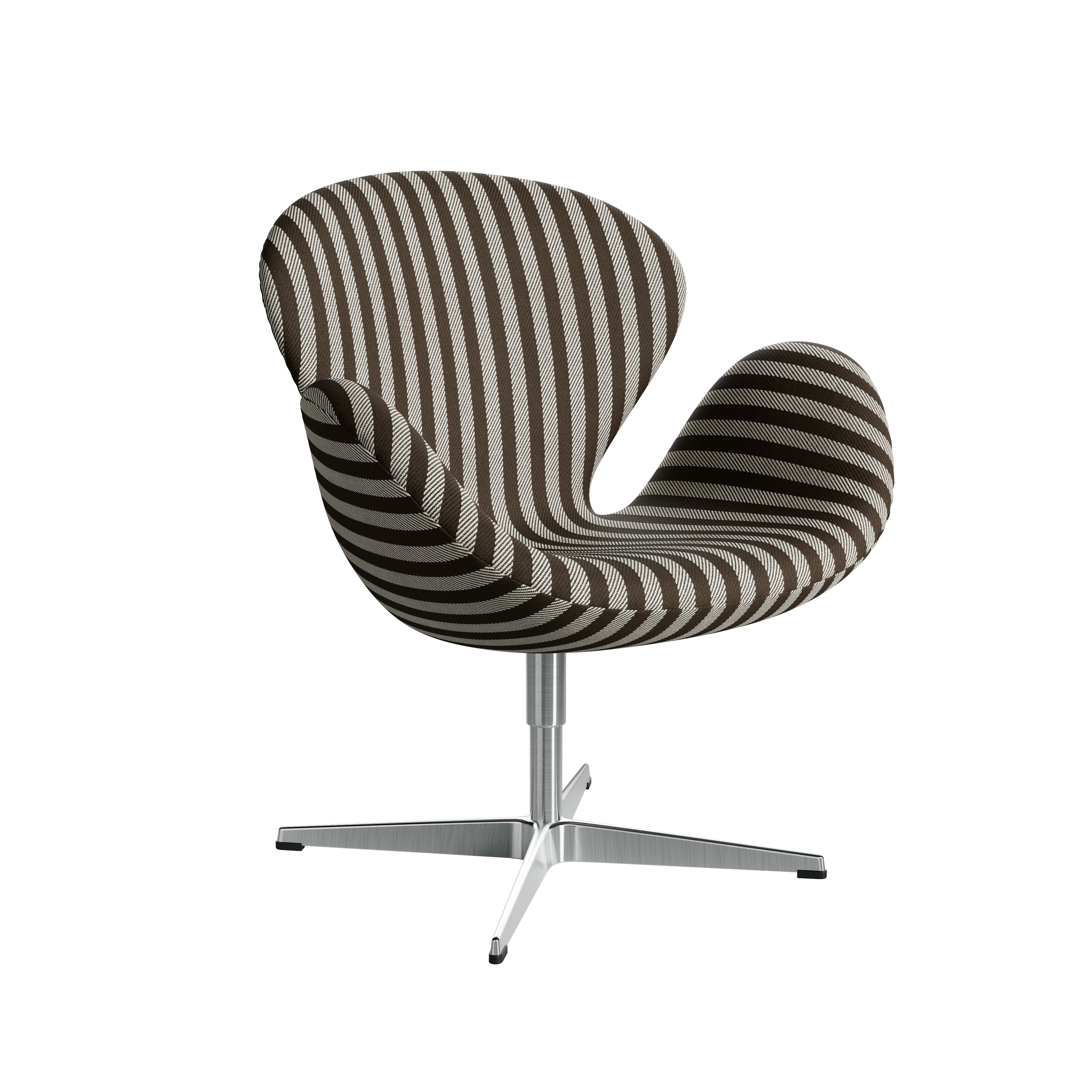 A Swan Chair in Nocedicocco viewed from an angle.
