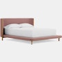 Emmy Bed - Tall in Oak and Pecora Peony