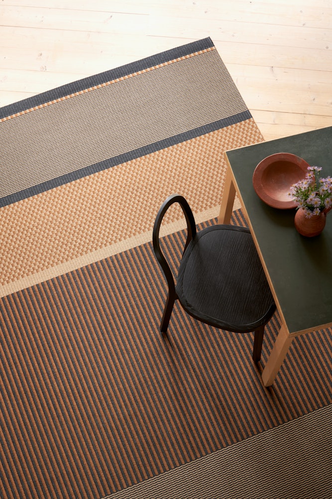 San Francisco Paper Yarn Rug - Brown_Natural, 6 x 9