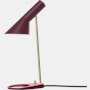 AJ Table Lamp - Mini, Burgundy  and Brass