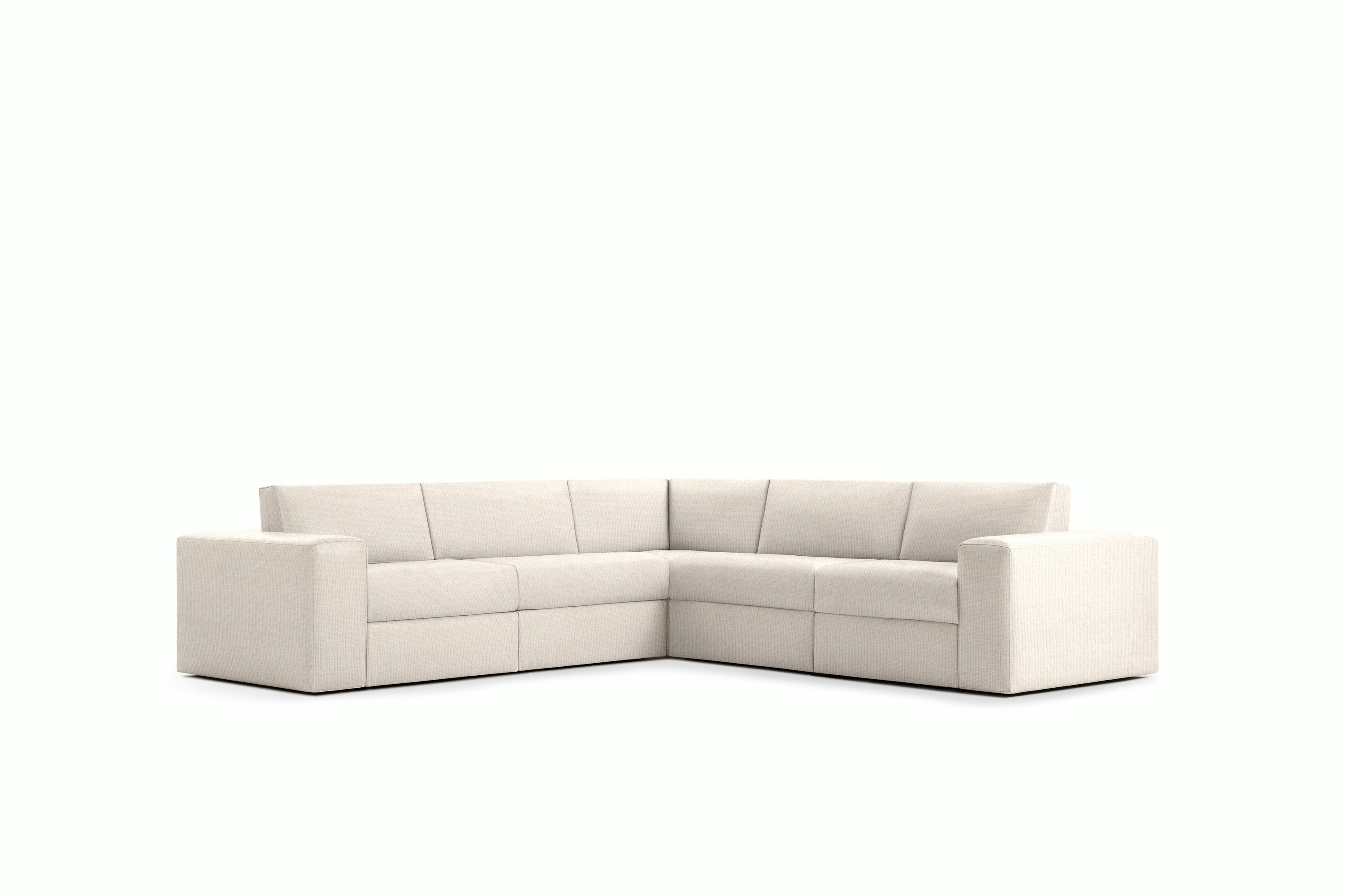 Irvin Corner Sectional -  Crypton Robusta,  Snow