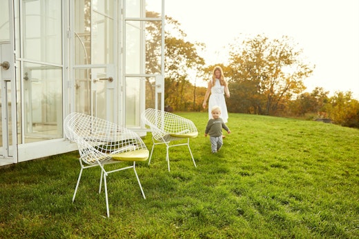Bertoia diamond chair outdoor