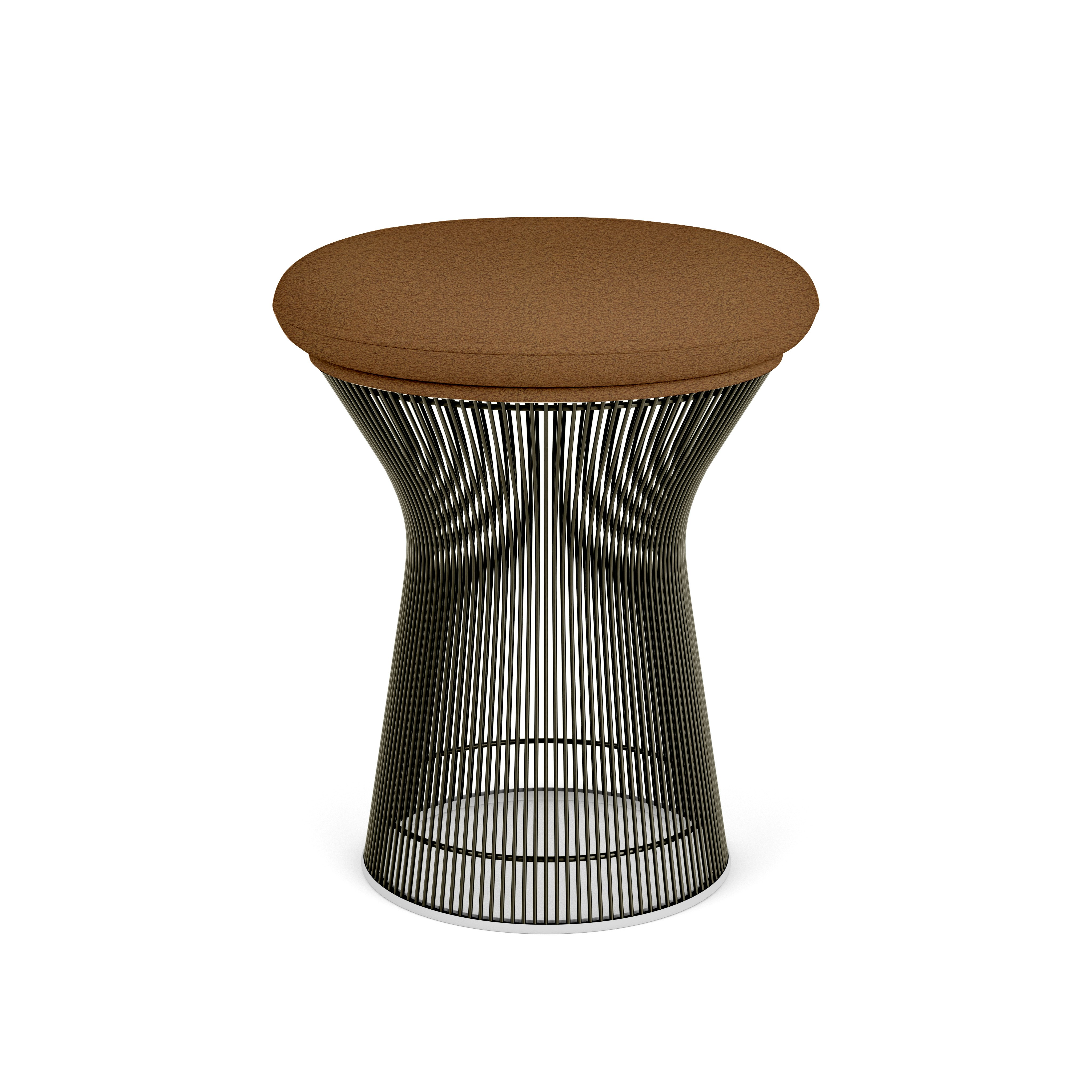 Platner Stool - Puff,  Bronze,  Metallic Bronze