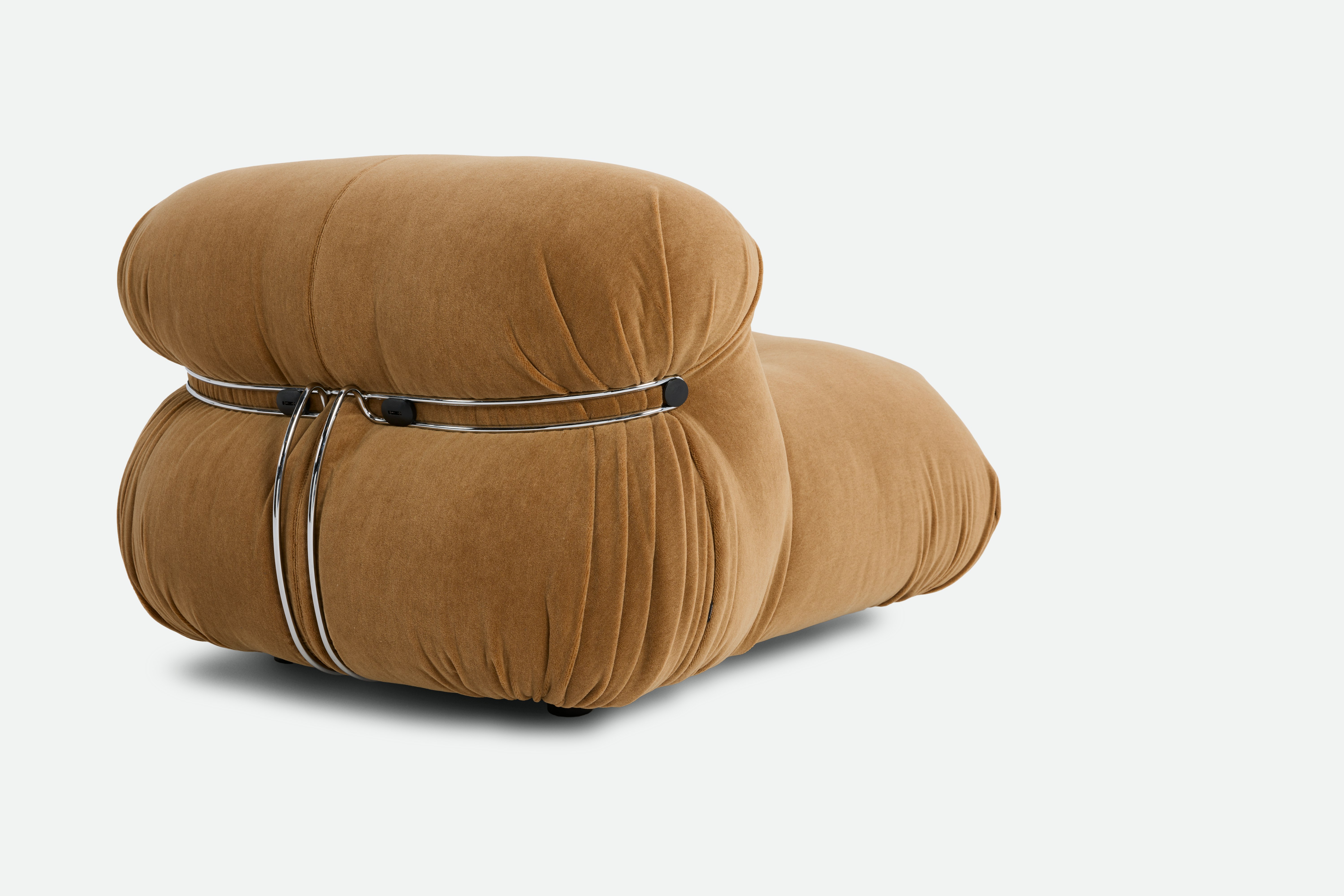 Soriana Armless Chair - terrain,  chrome