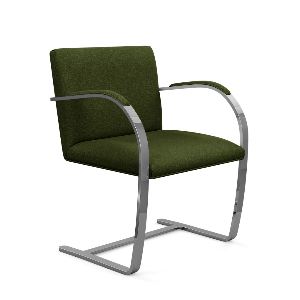 Brno Flat Bar Chair - With Armpads, Classic Boucle,  Rover