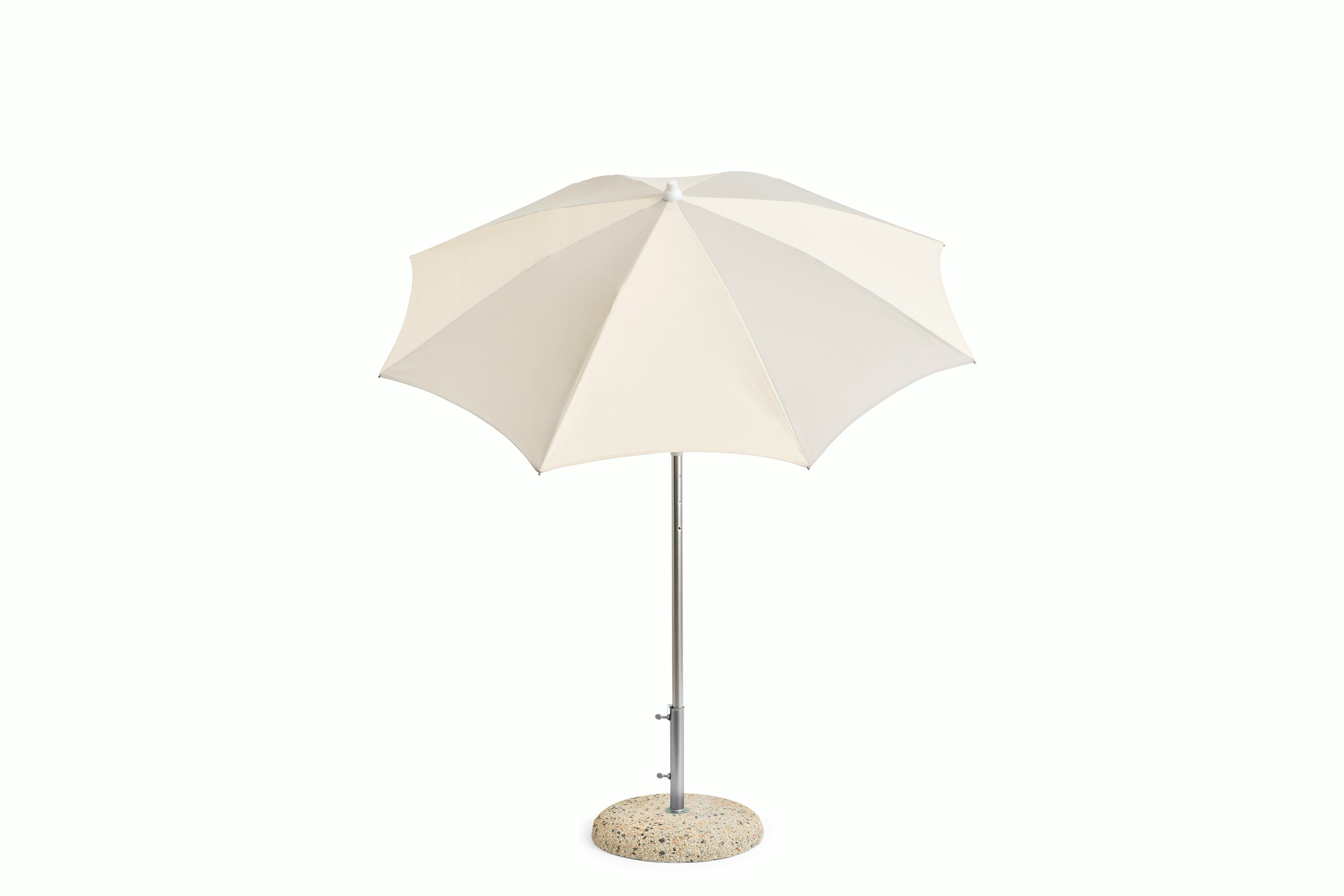 Terrazza Parasol - 6.5ft Octagon, Off-white and Grey