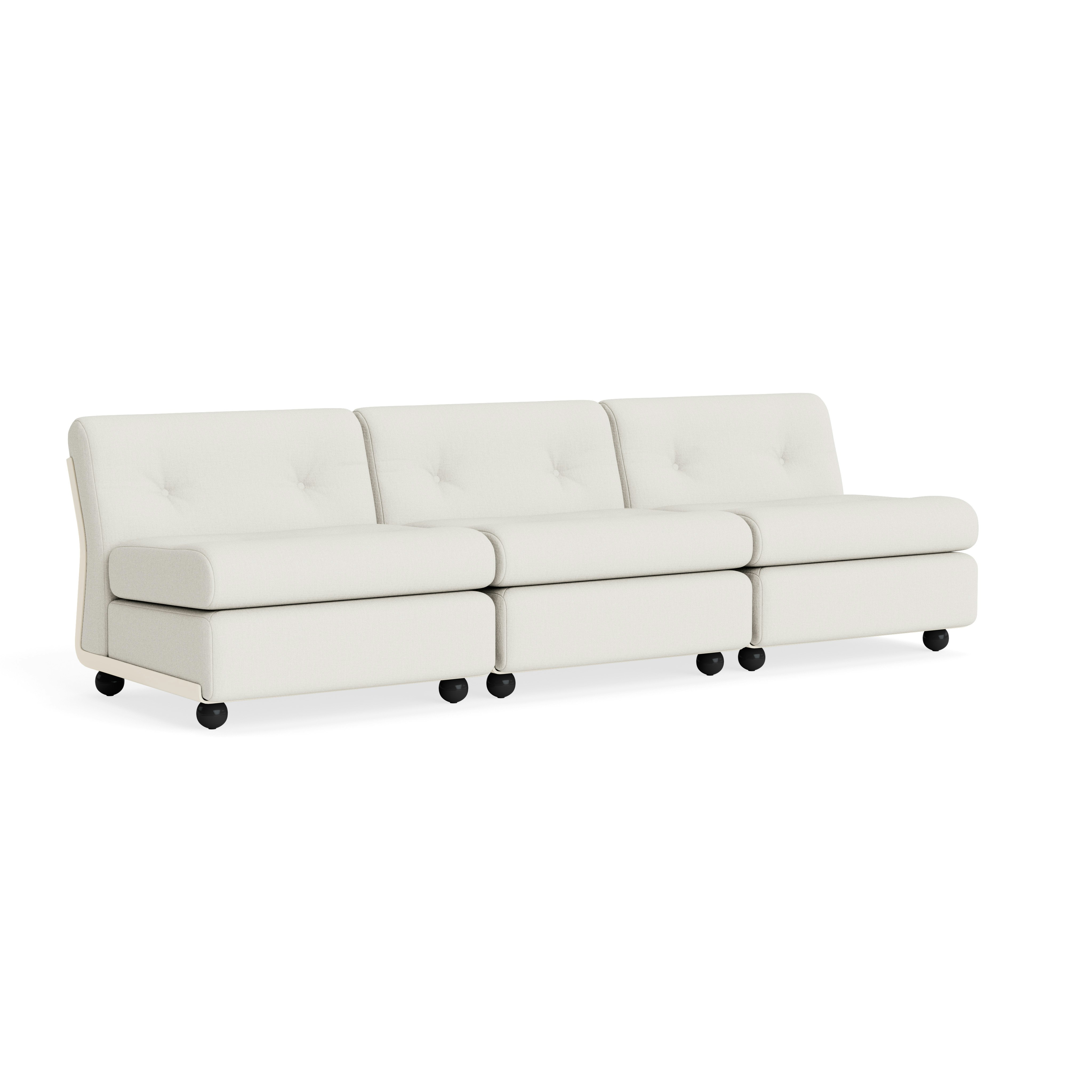 Amanta Sofa - Three Seater, Metaphor, Moonflower, Cream Beige