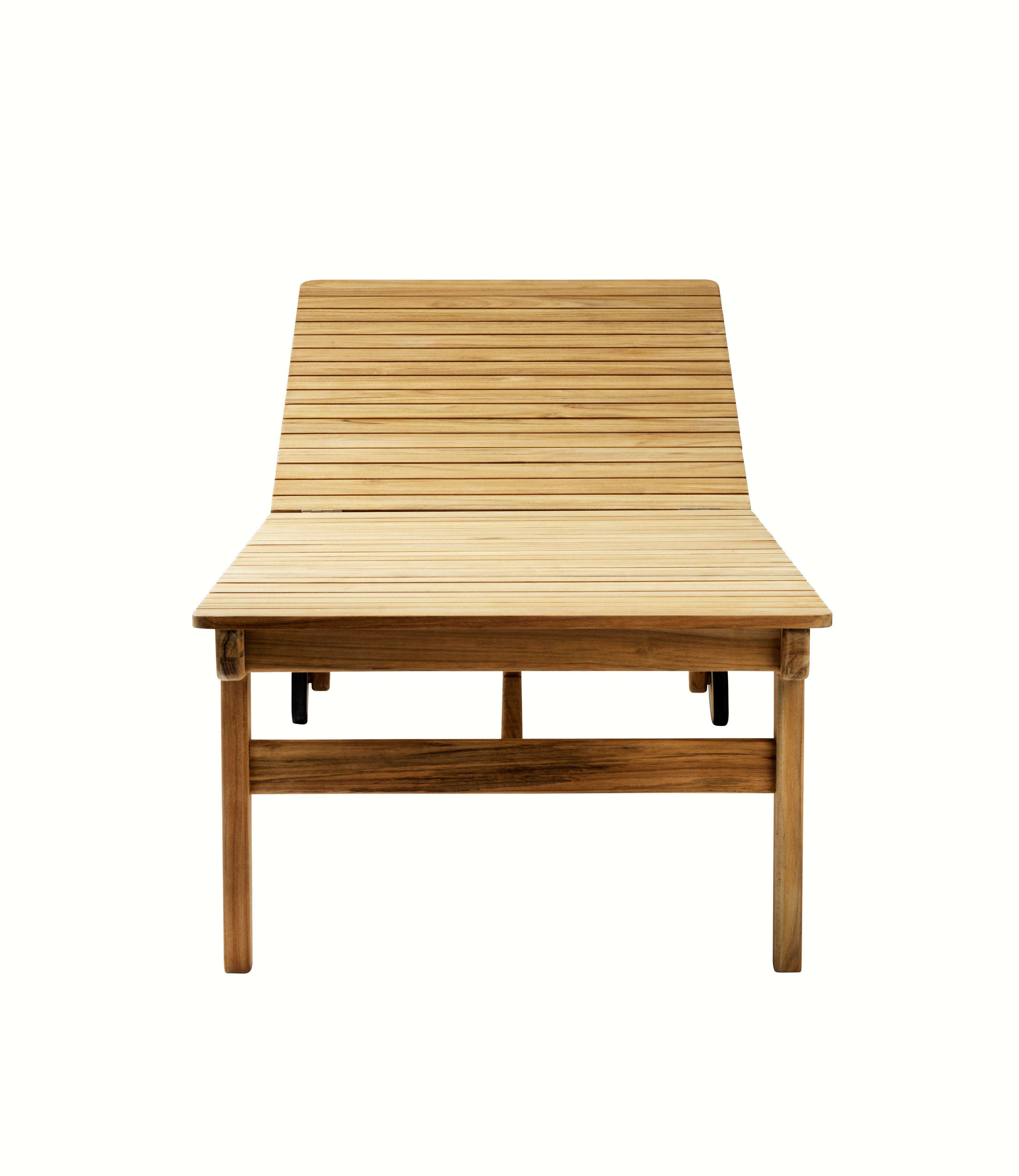 A Sammen Outdoor Bench in Two Seater viewed from the front.
