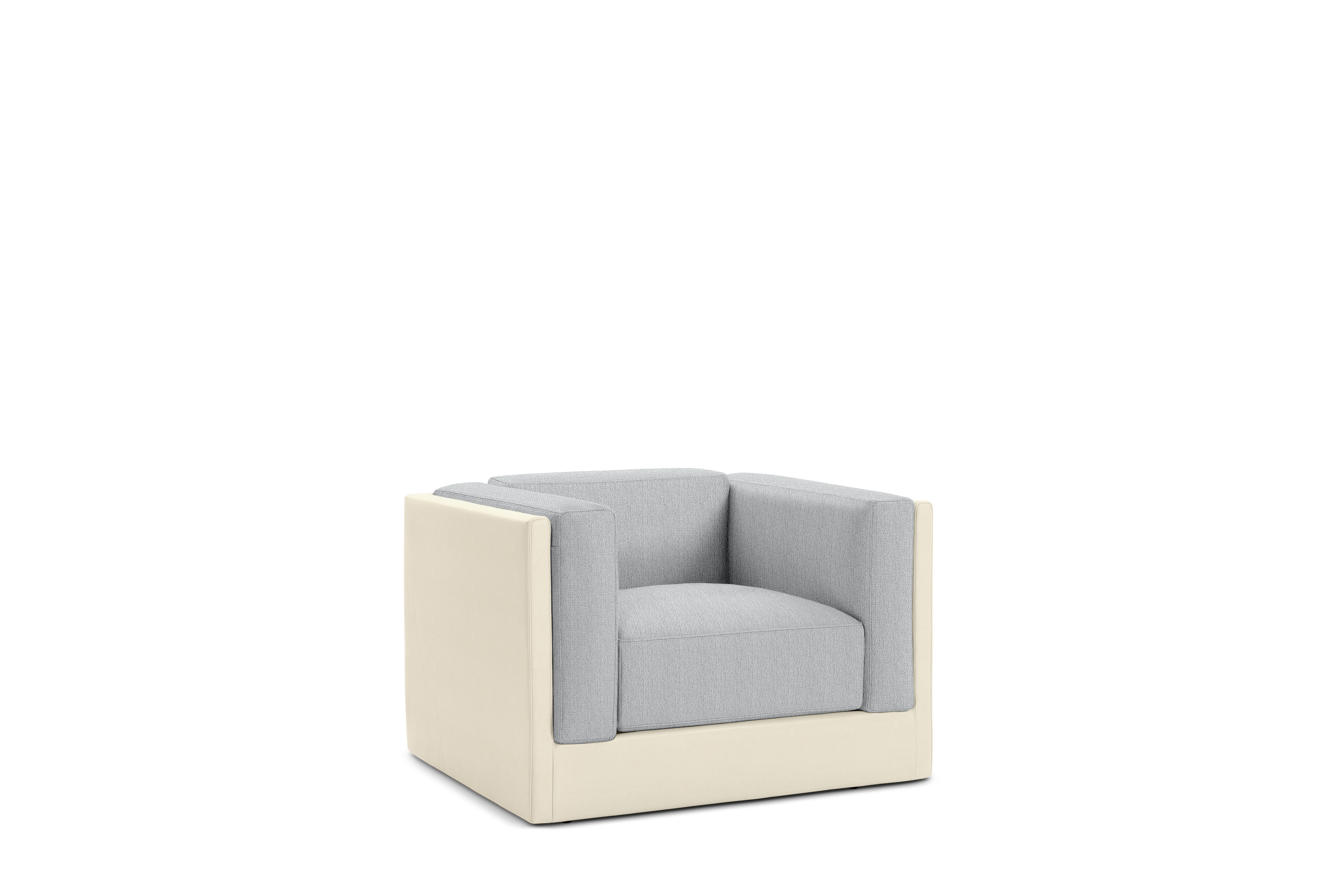 Symme Armchair - Leather Frame