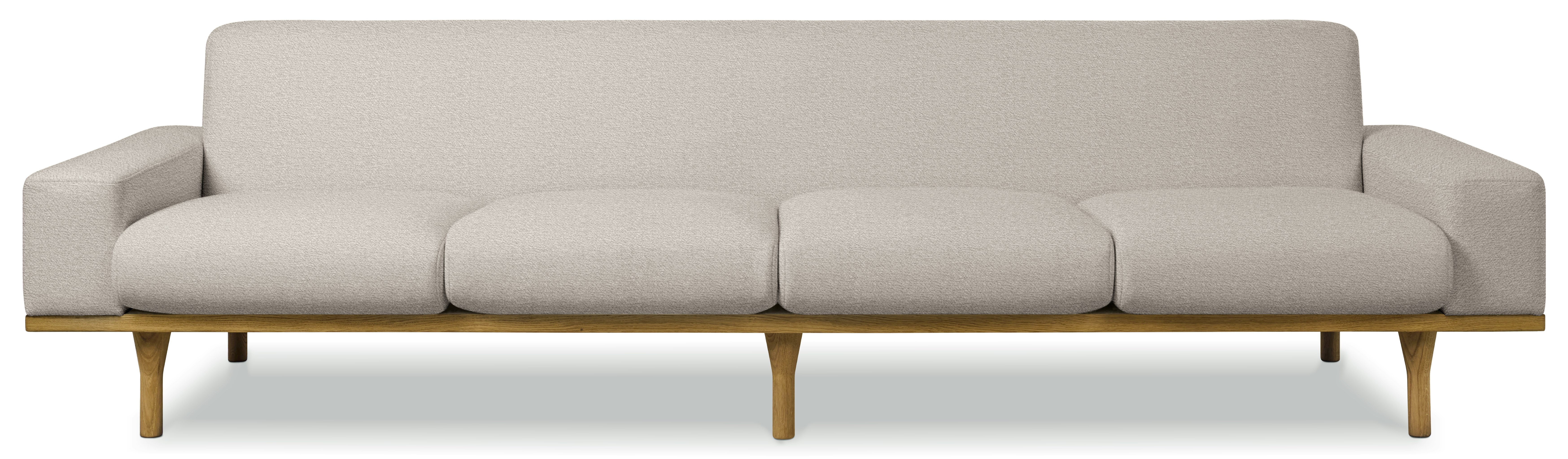 An SW 50 Model 50-4 Sofa in Alouette Pietra viewed from the front