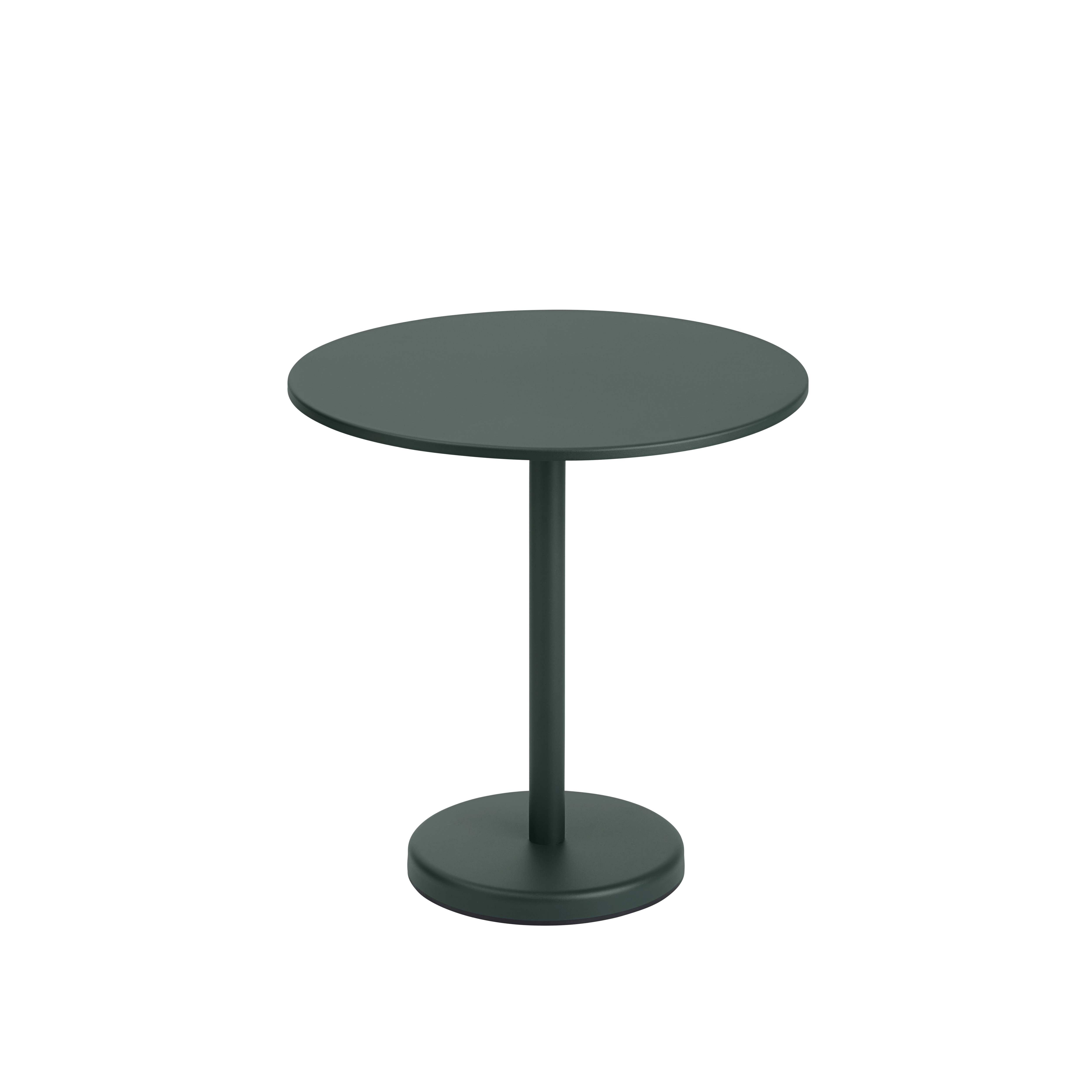 Linear Steel Caf&eacute; Table, Round