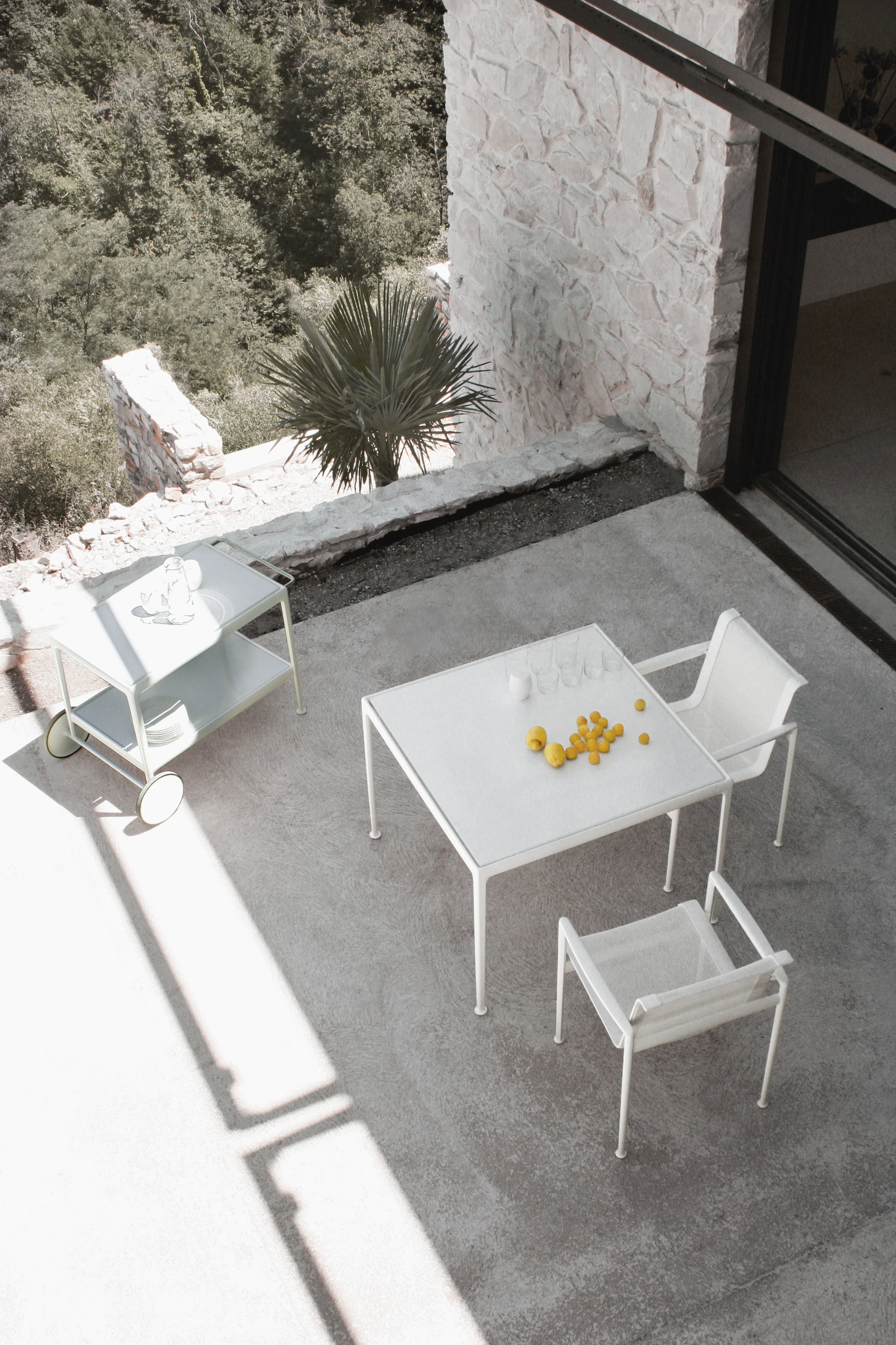 1966 Serving Cart, 1966 Dining Table, 1966 Dining Chair