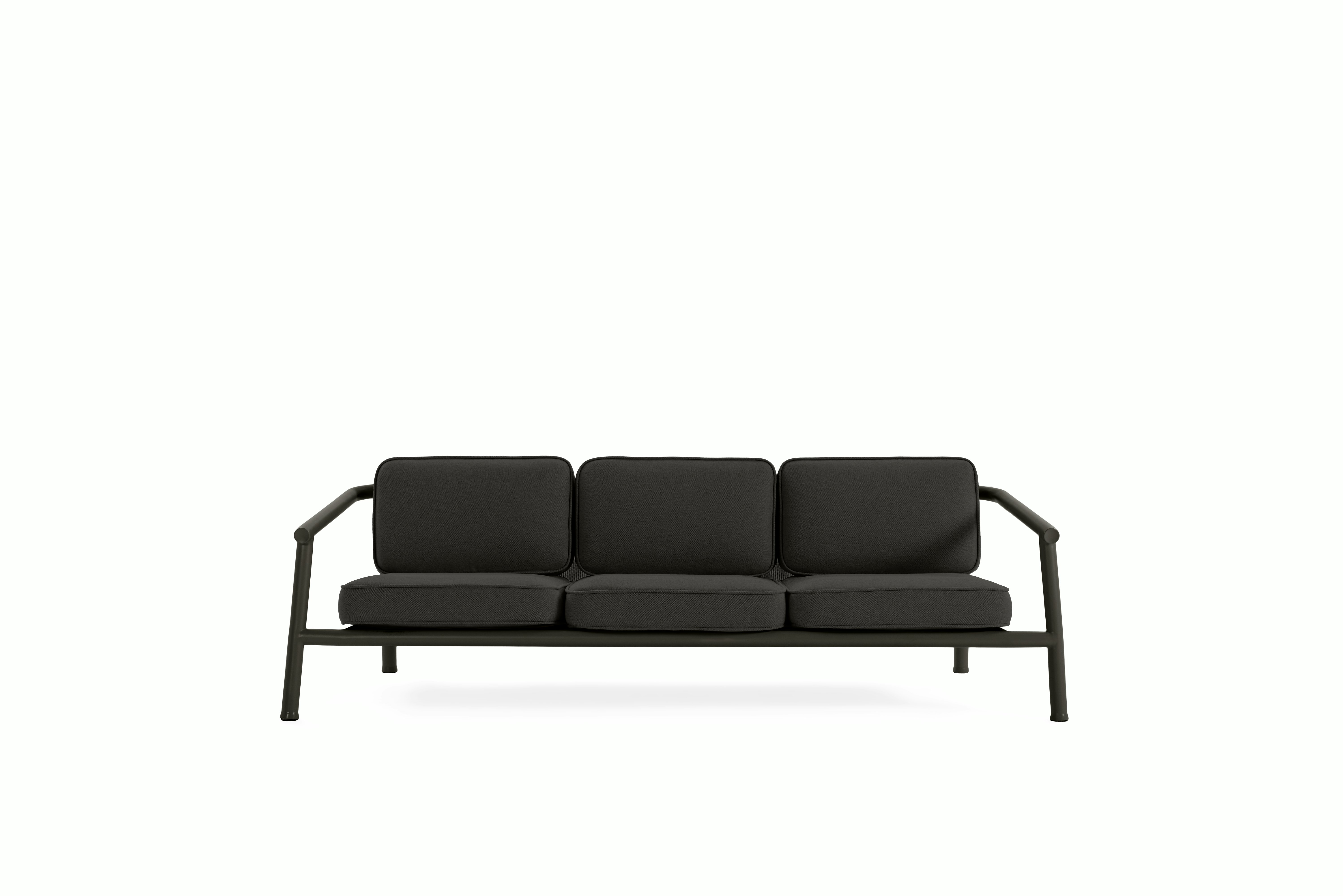 Campus Outdoor Sofa, Three Seater