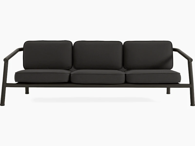 A Campus Outdoor Sofa viewed from the front.