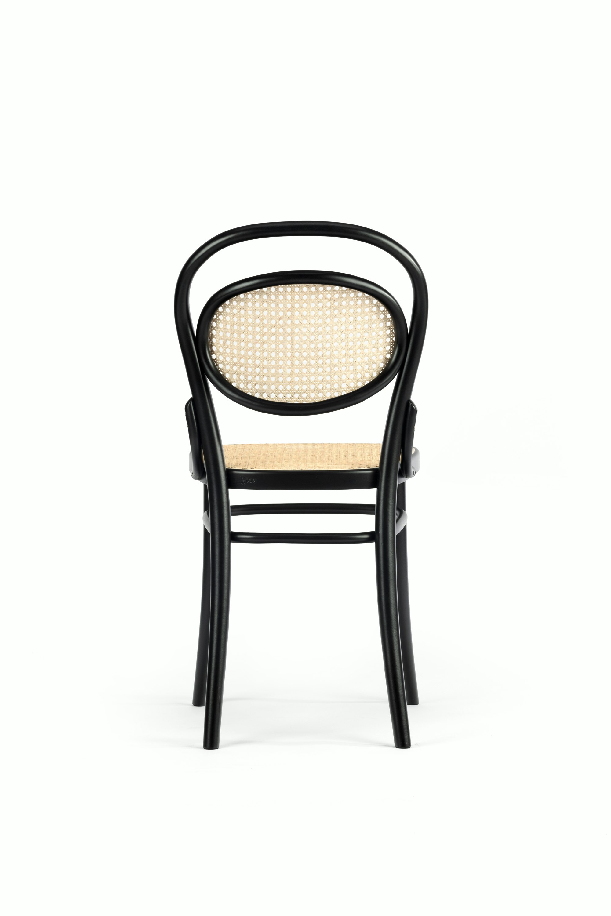 21 Side Chair - Black, Cane