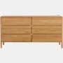 Sumu Dresser - Oak 6 Drawer Dresser
