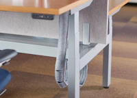 k. bench height-adjustable benching cable management detail felt