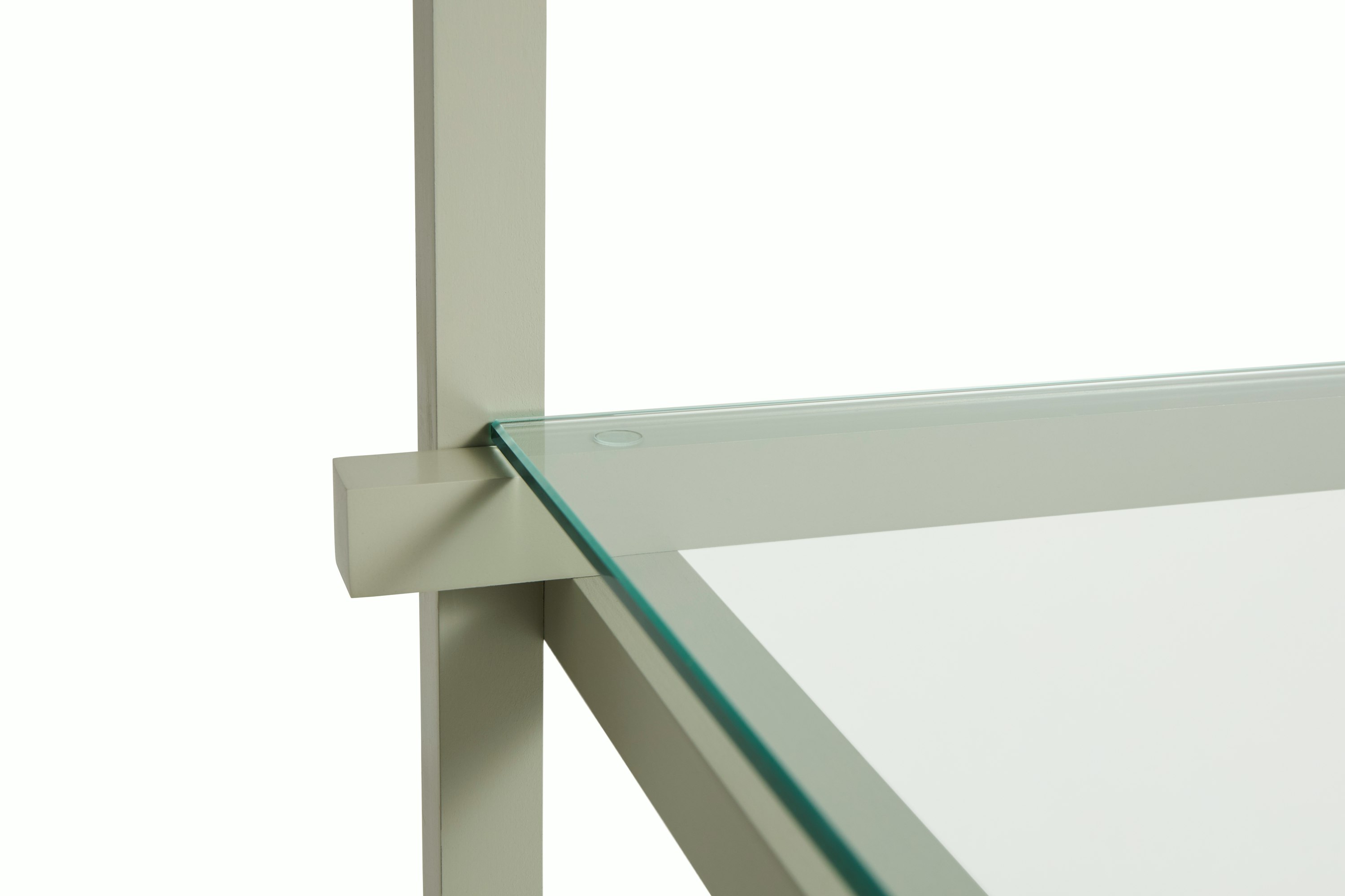 Woody Shelving 2.0 - Column Low, Smokey Grey Beech, Smokey Grey