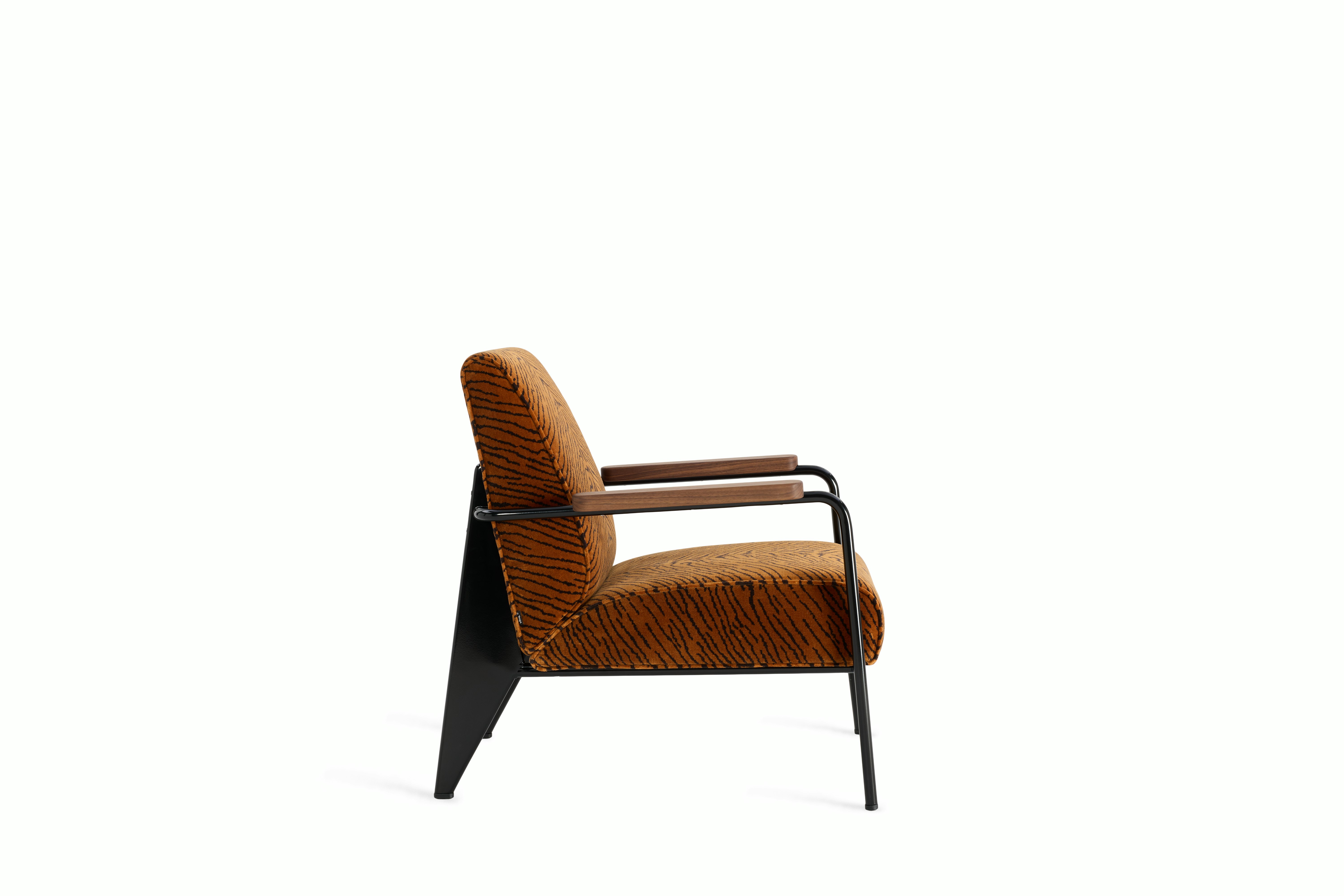 Fauteuil De Salon - Dedar, Le Tigre, Deep Black, Walnut, Hard Glides