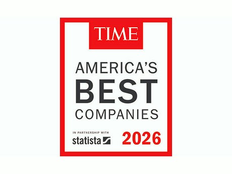 TIME's America's Best Companies award badge for the year 2026.