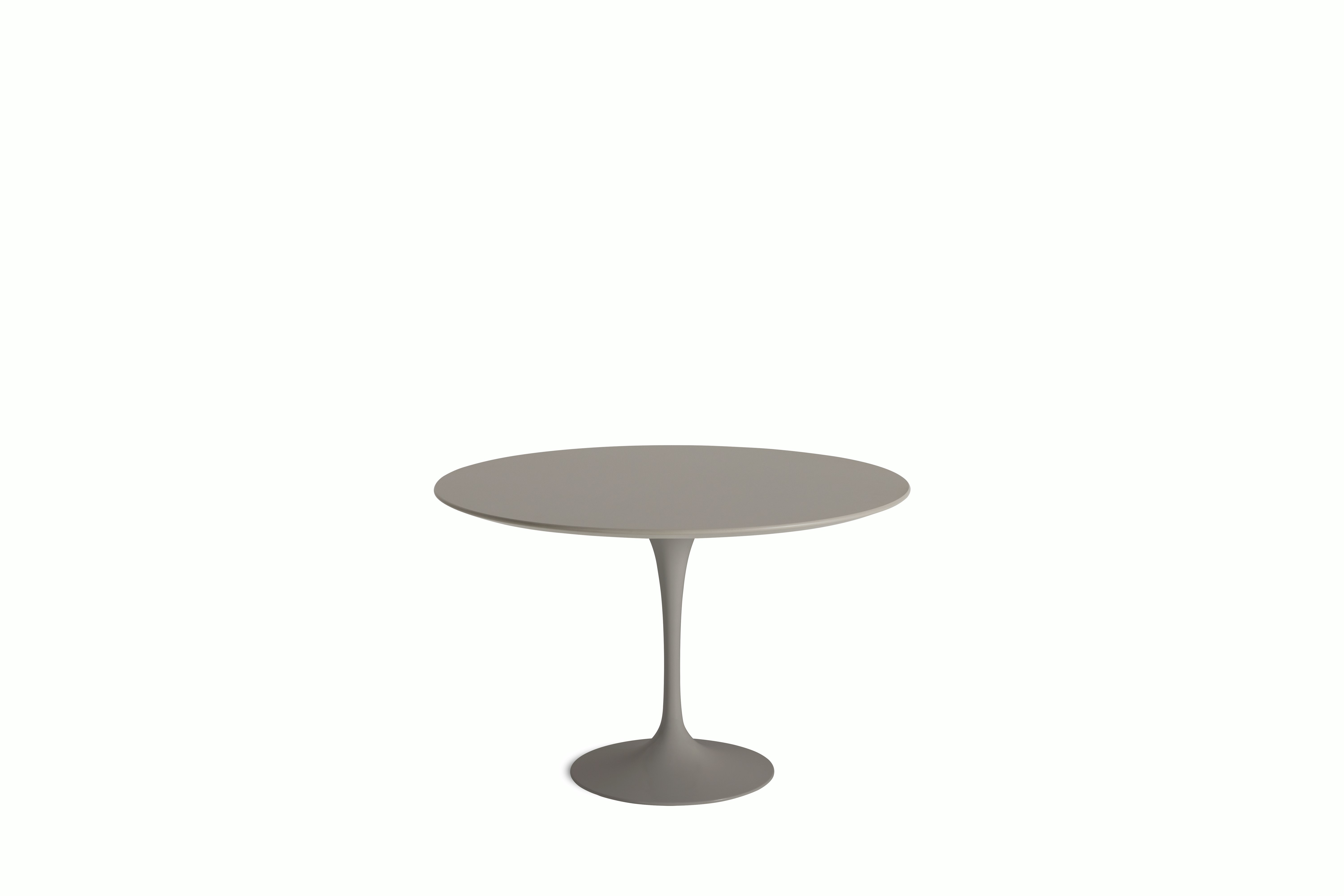 Saarinen Dining Table - Round, 47 Inch, Laminate, Modern Clay, Grey Base