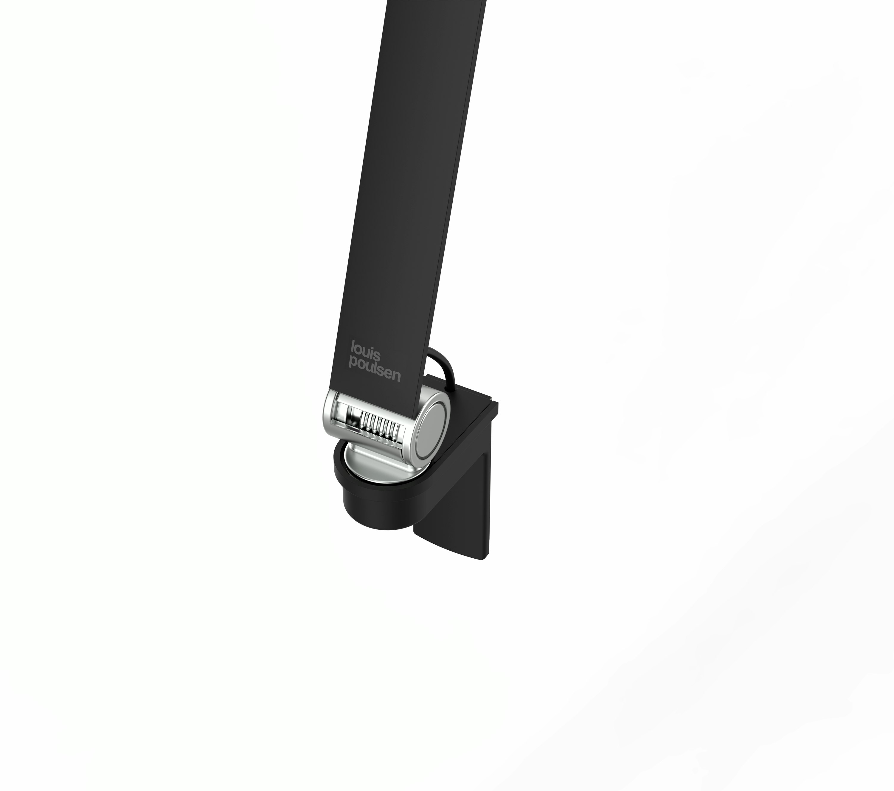 NJP Wall - Long Arm, wall box not included, Black, LED 2700K