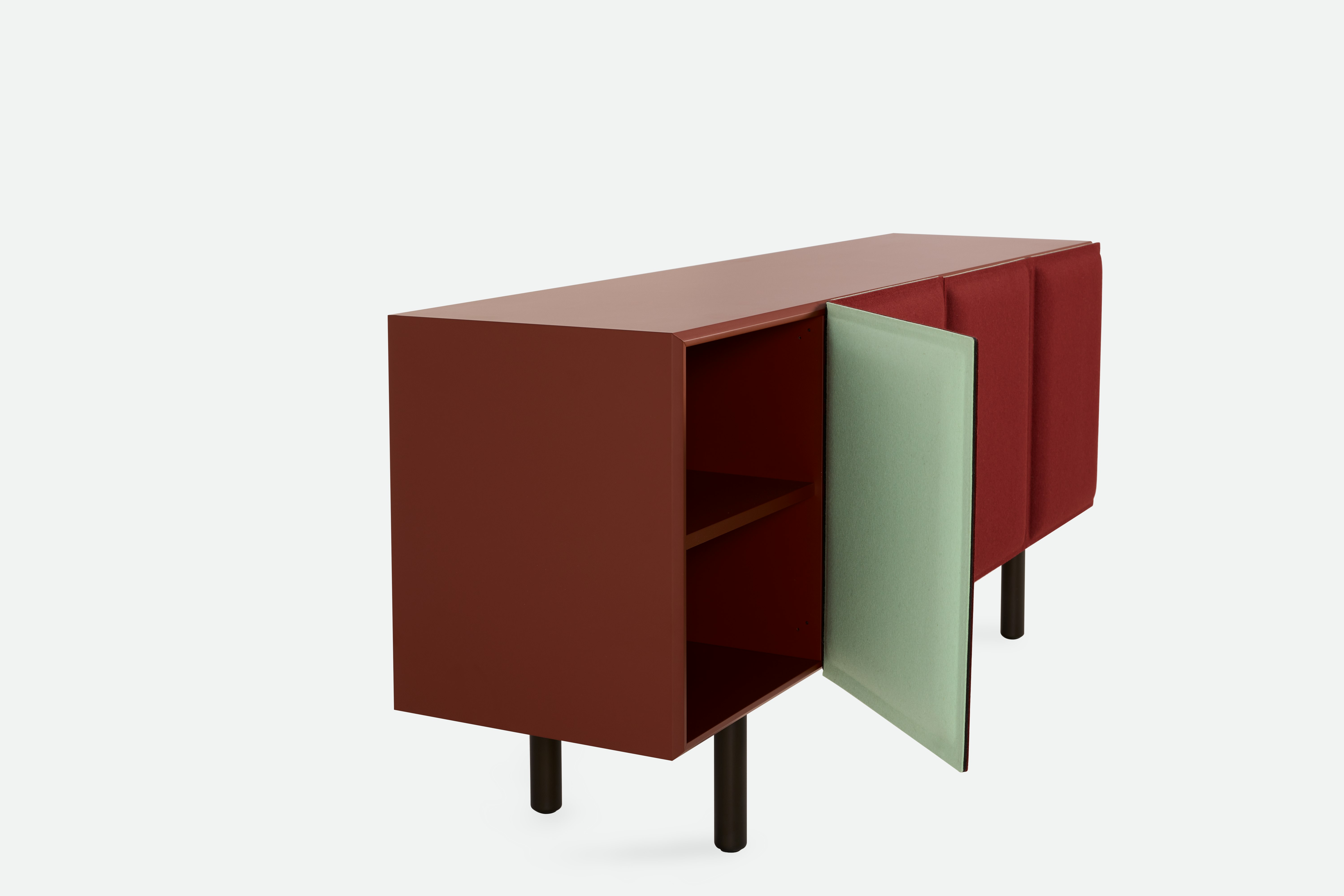 Tacito Sideboard - burgundy,  mint