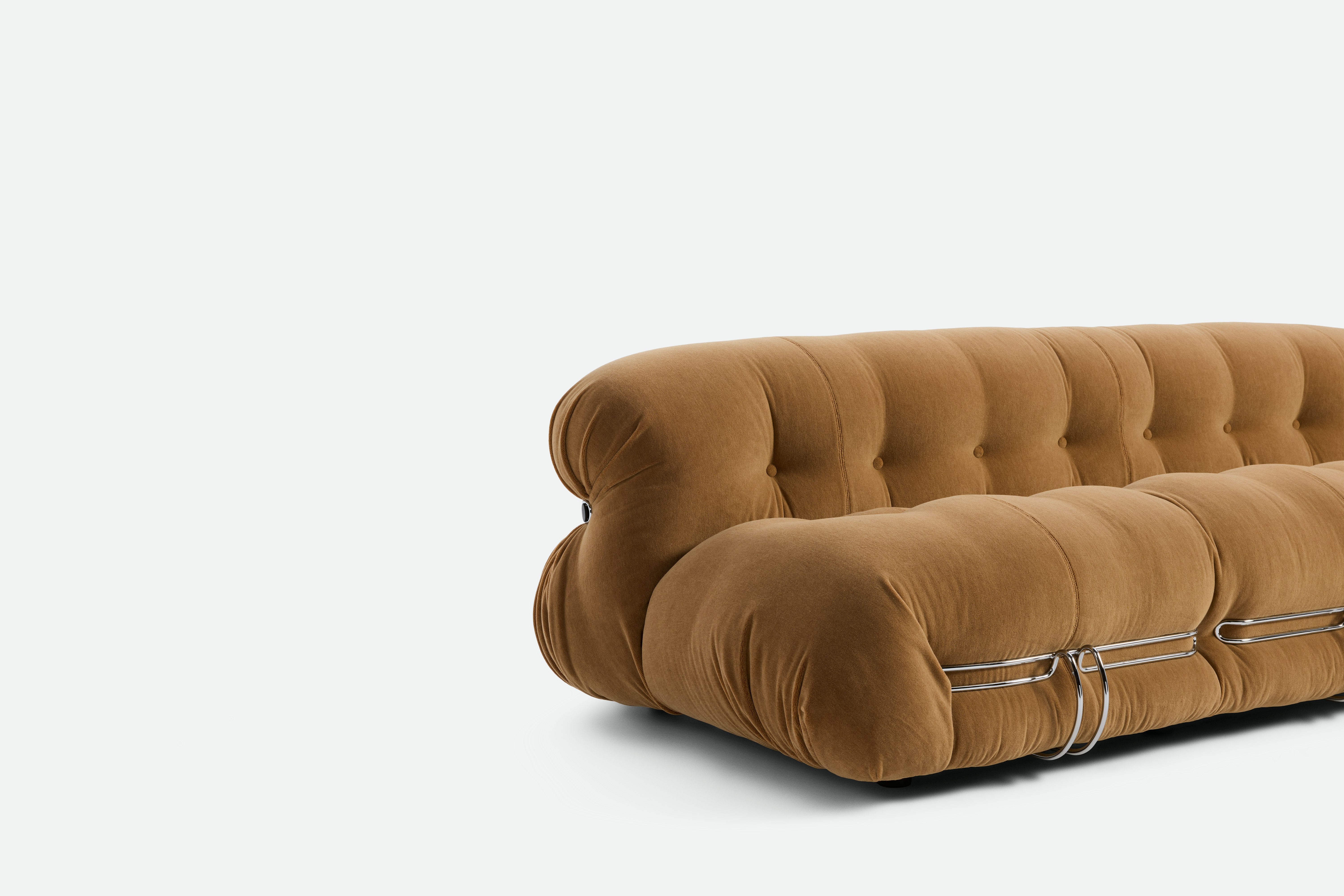 Soriana Sofa - 3 Seat - terrain,  chrome