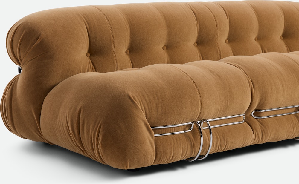 Soriana Sofa - 3 Seat - terrain,  chrome