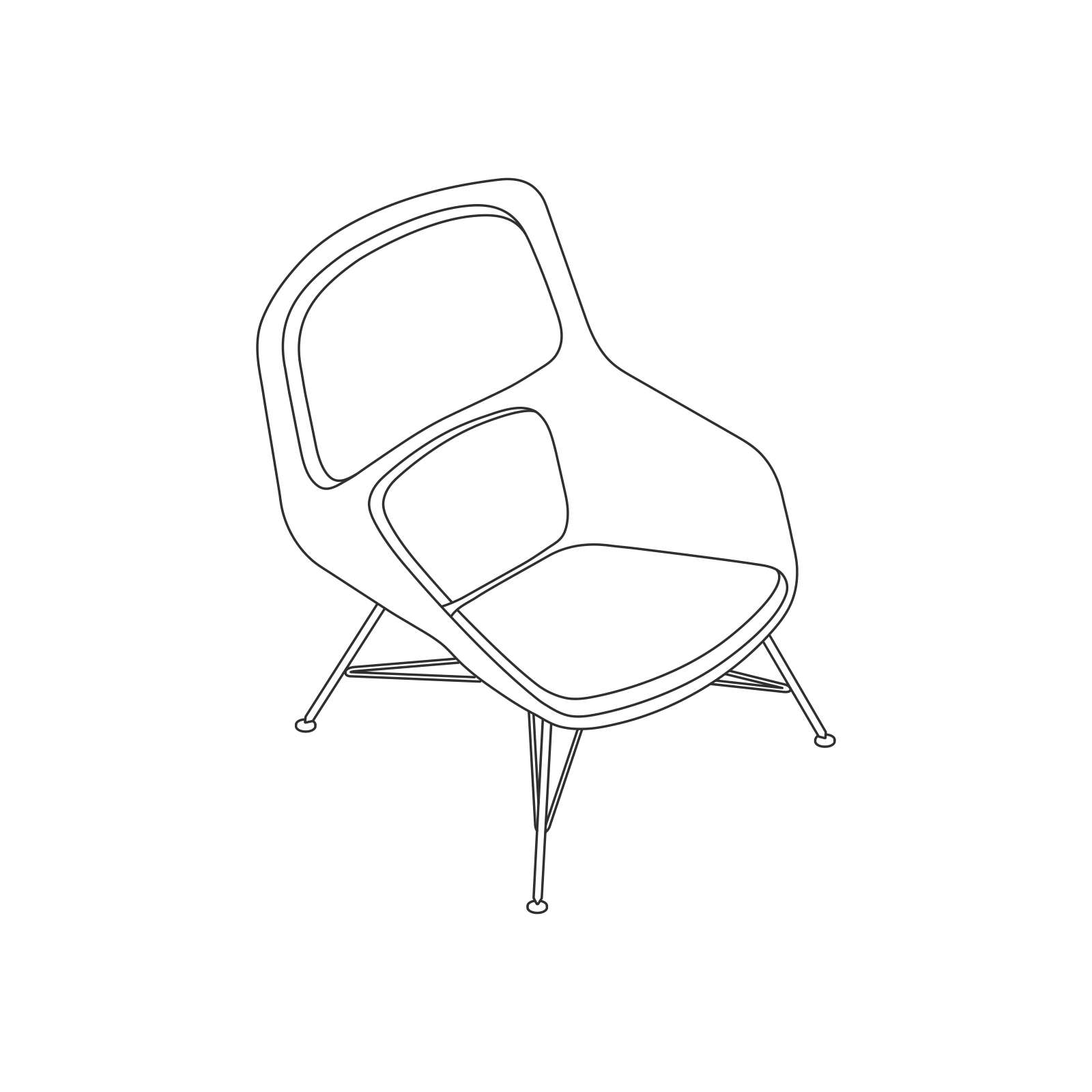 Mid Back - Wire Base