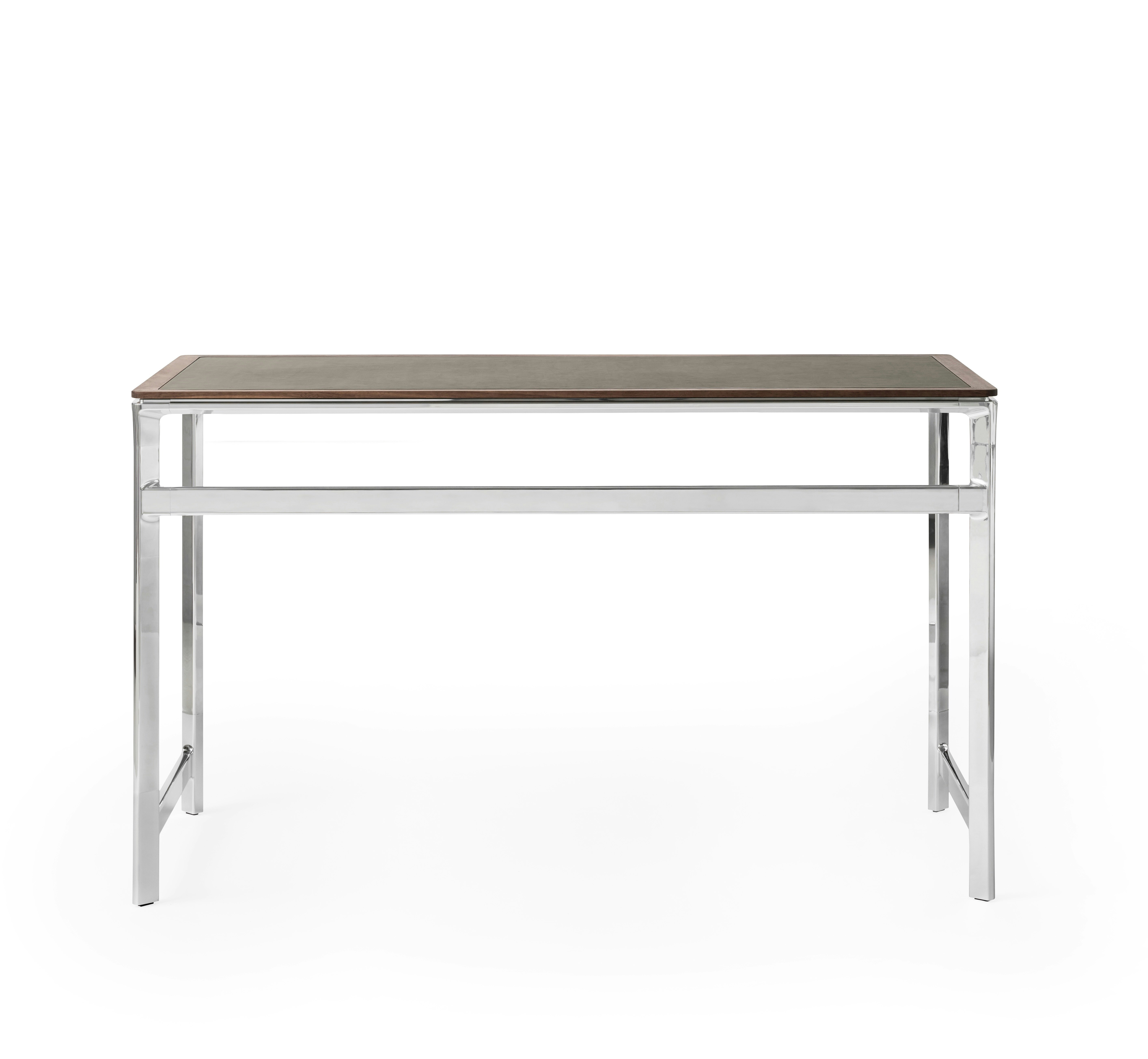 A Vipp430 Studio Desk Viewed from behind.