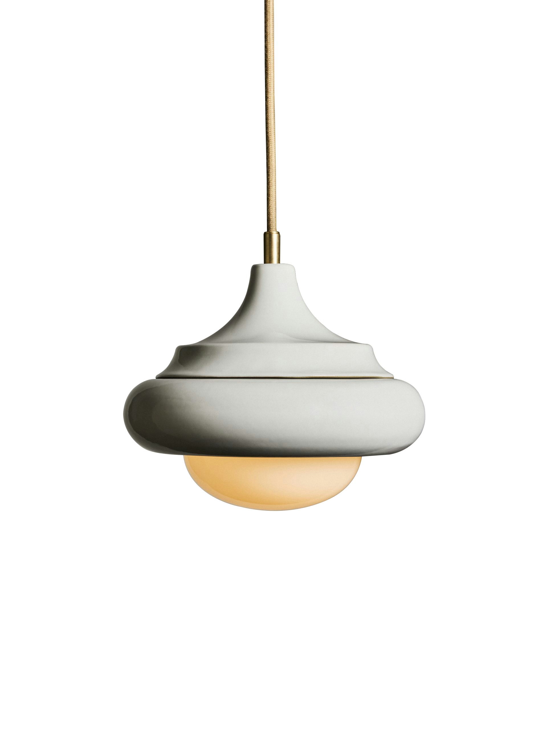 Humboldt Pendant 02 - Alabaster, Unlacquered Brass