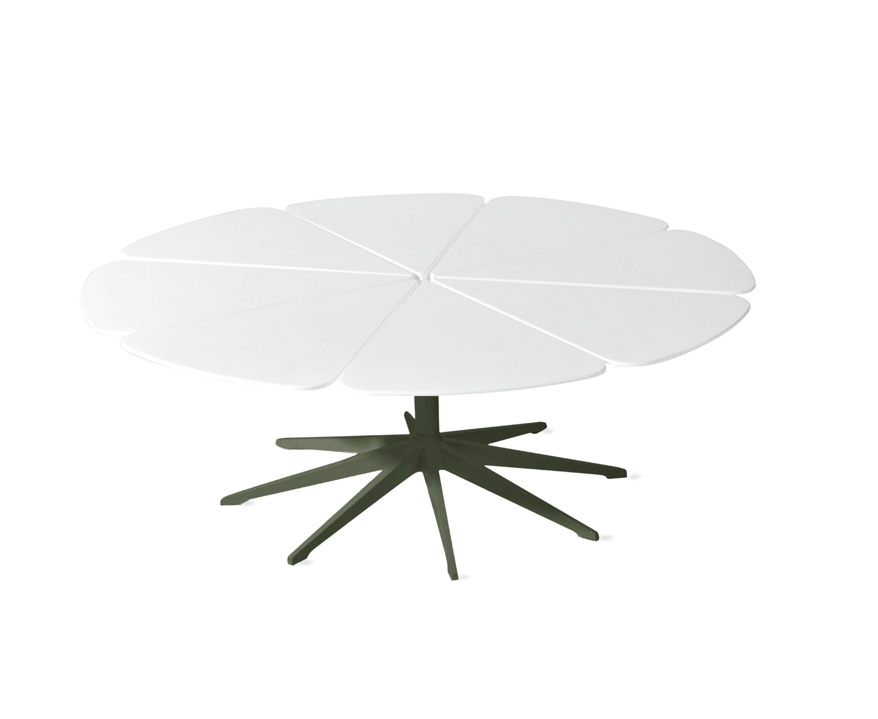 Petal Coffee Table - White, Green