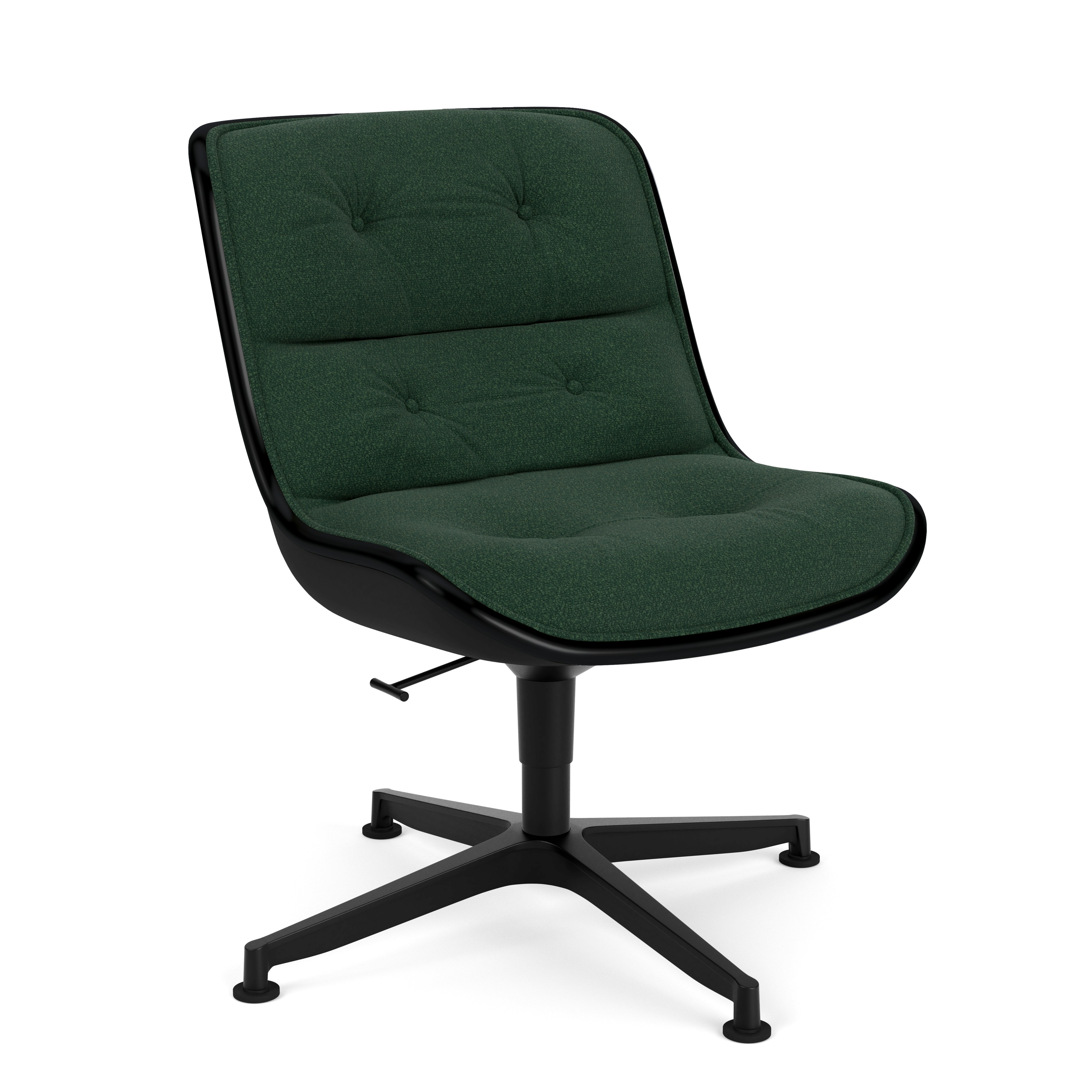 Pollock Executive Side Chair - 4 Star, Black, Classic Boucle, Inform