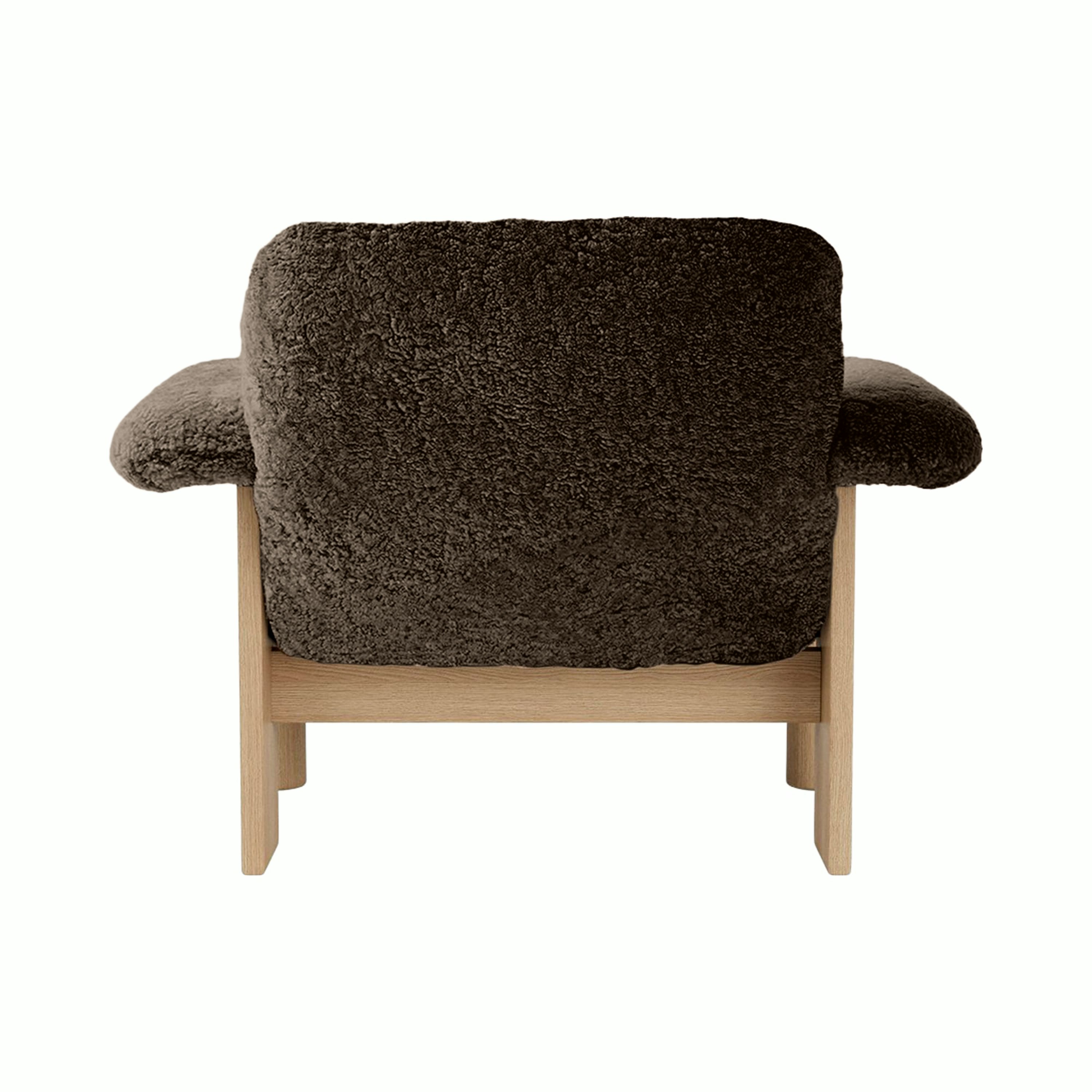 Brasilia Lounge Chair - Low Back, Oak, Sheepskin, Root