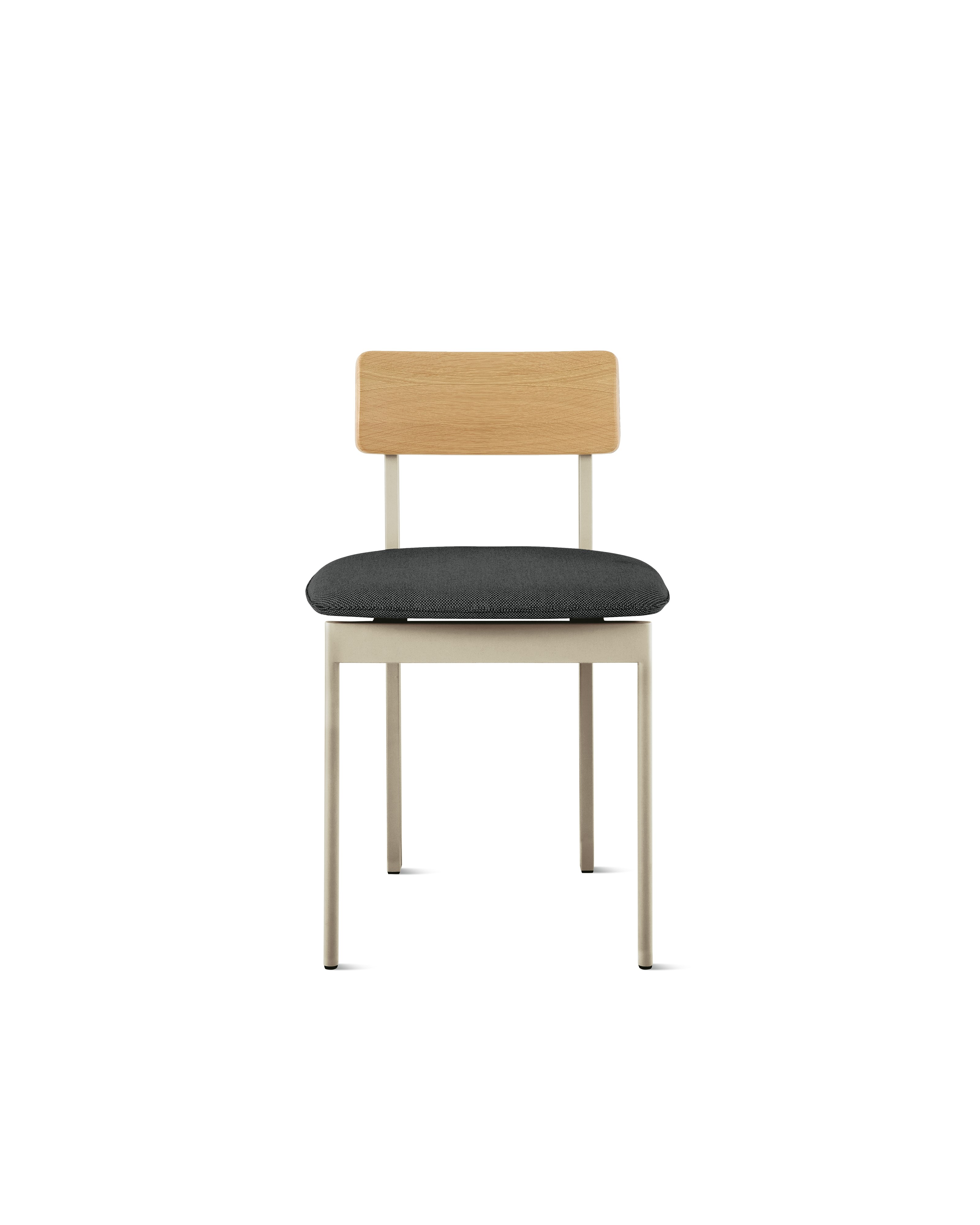 Betwixt Mixed Materials Chair - side chair,  warm grey,  oak,  terra