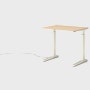 Renew Sit-To-Stand Desk - 23x34,  Veneer White Ash White,  Hidden Power