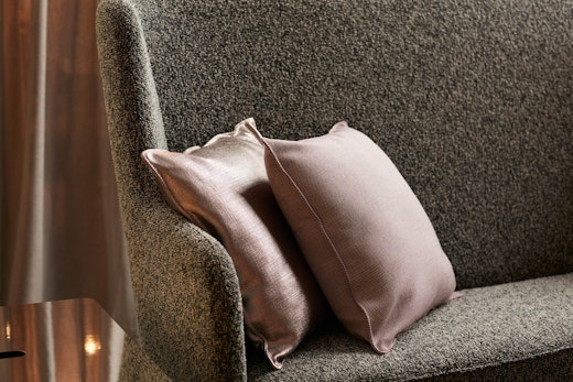 neocon showroom 2017 rockwell unscripted pillow highback settee