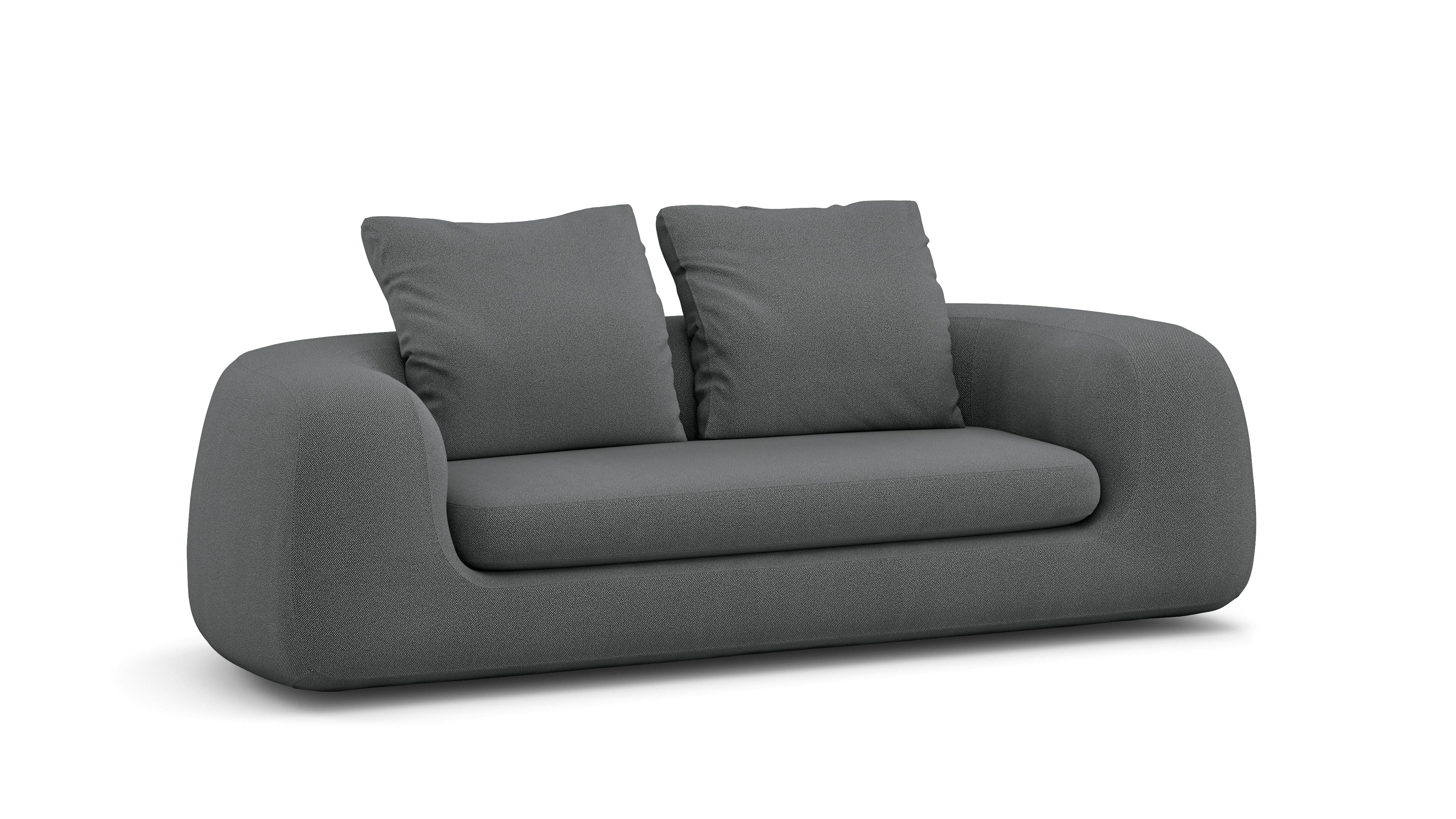 A Atlason Americano Sofa in Beck, Molecule viewed from an angle.