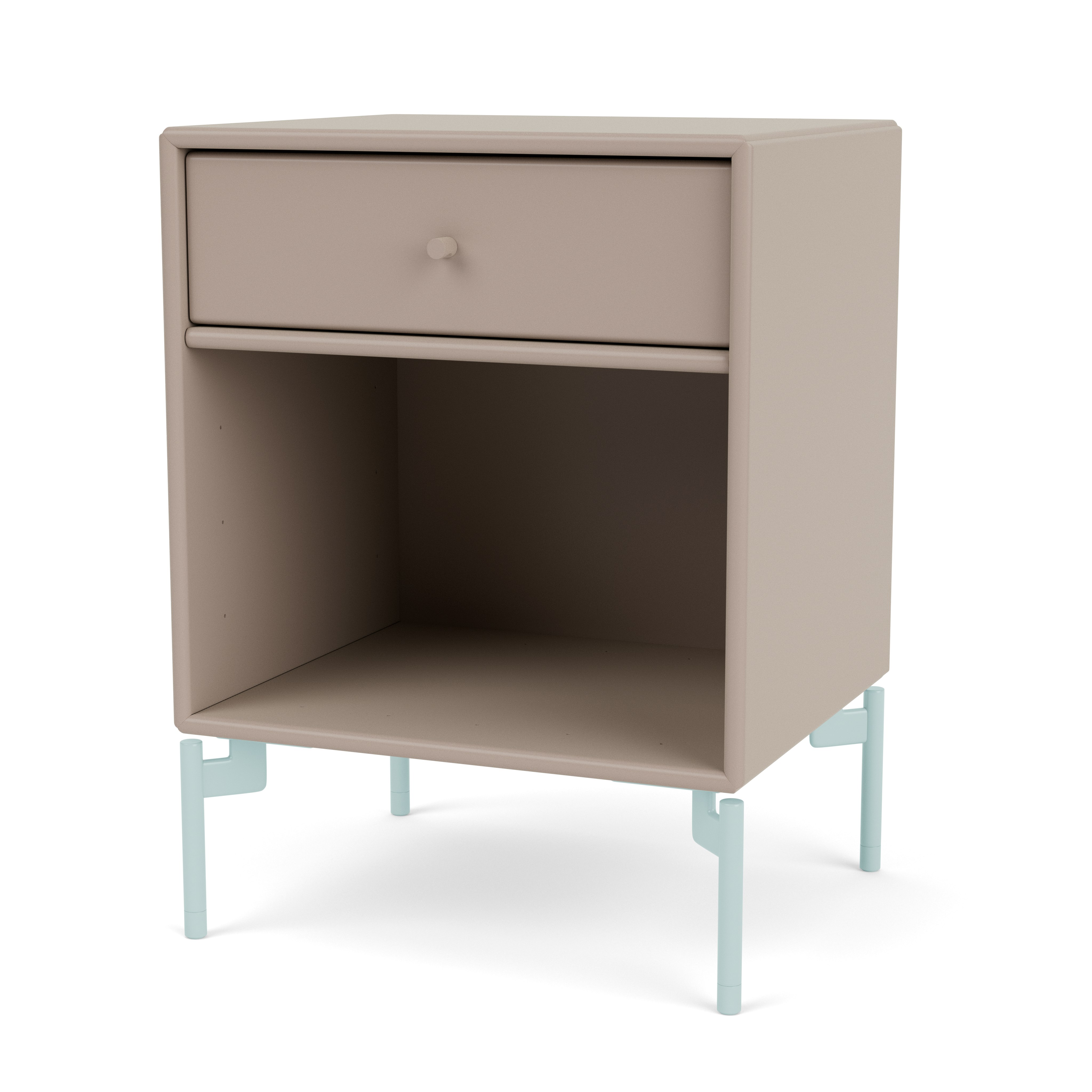 Dream Bedside Table - Mushroom, Flint Legs