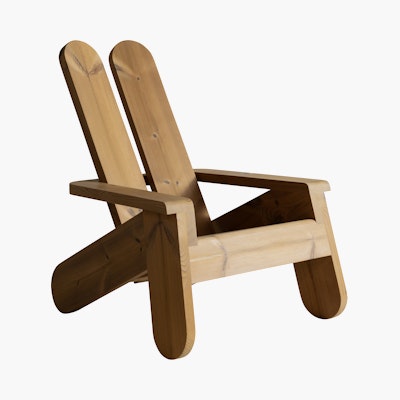Peace Outdoor Lounge Chair - Heat Treated Pine Peace Outdoor Lounge Chair - Heat Treated Pine