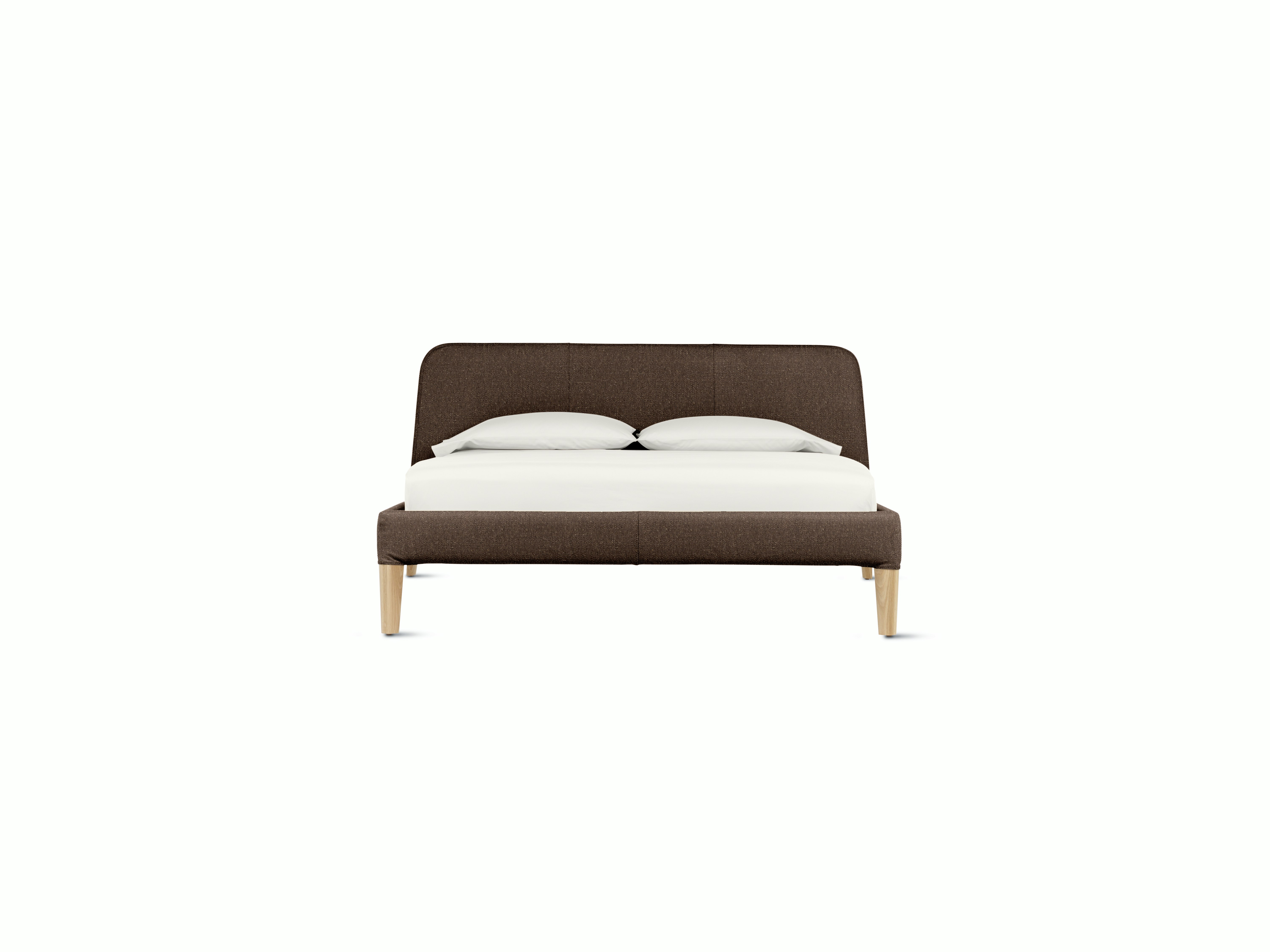 Parallel Bed - Standard, Queen, Album Linen, Espresso, Oak