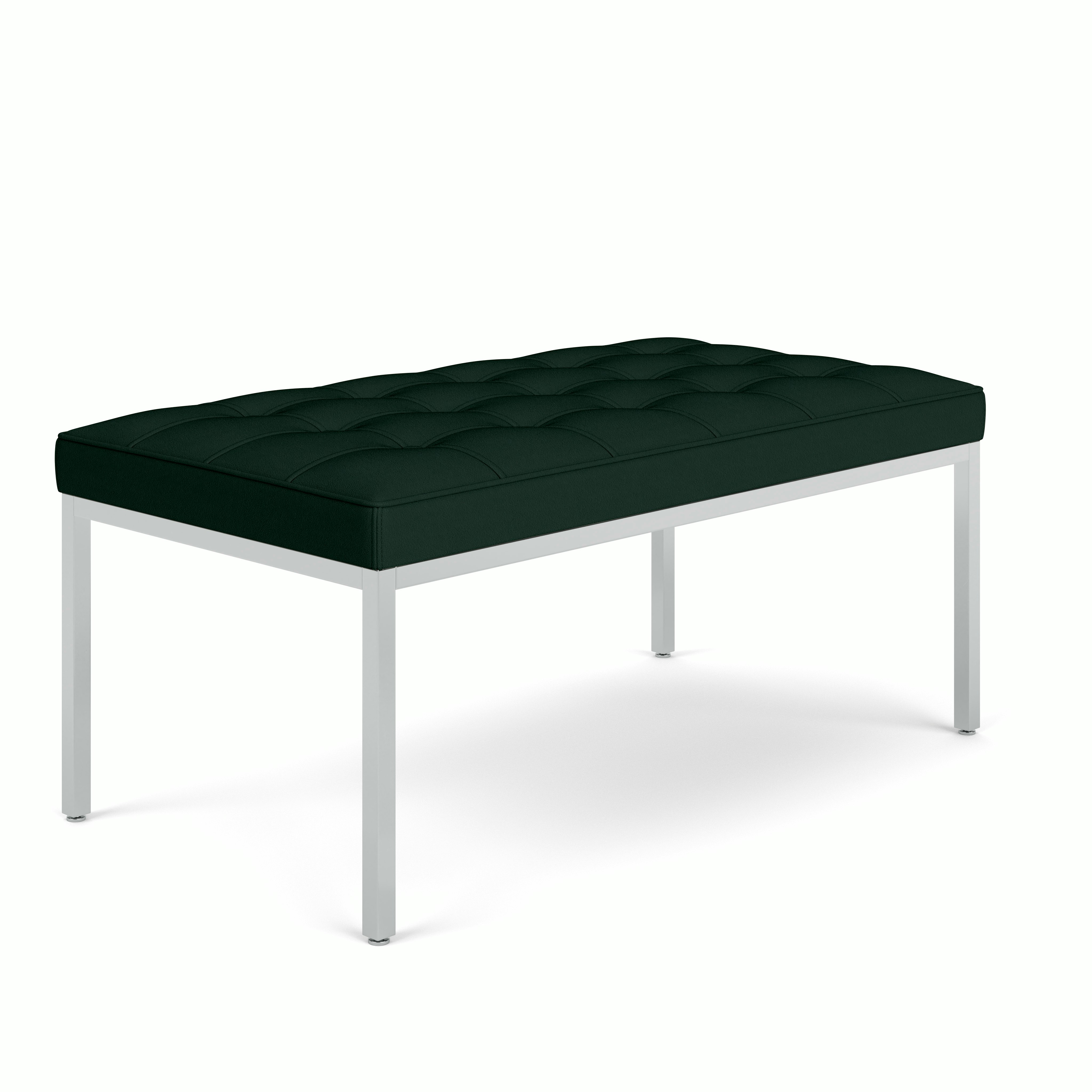 Florence Knoll Bench - Two Seater,  Volo Leather,  Arbor Shade