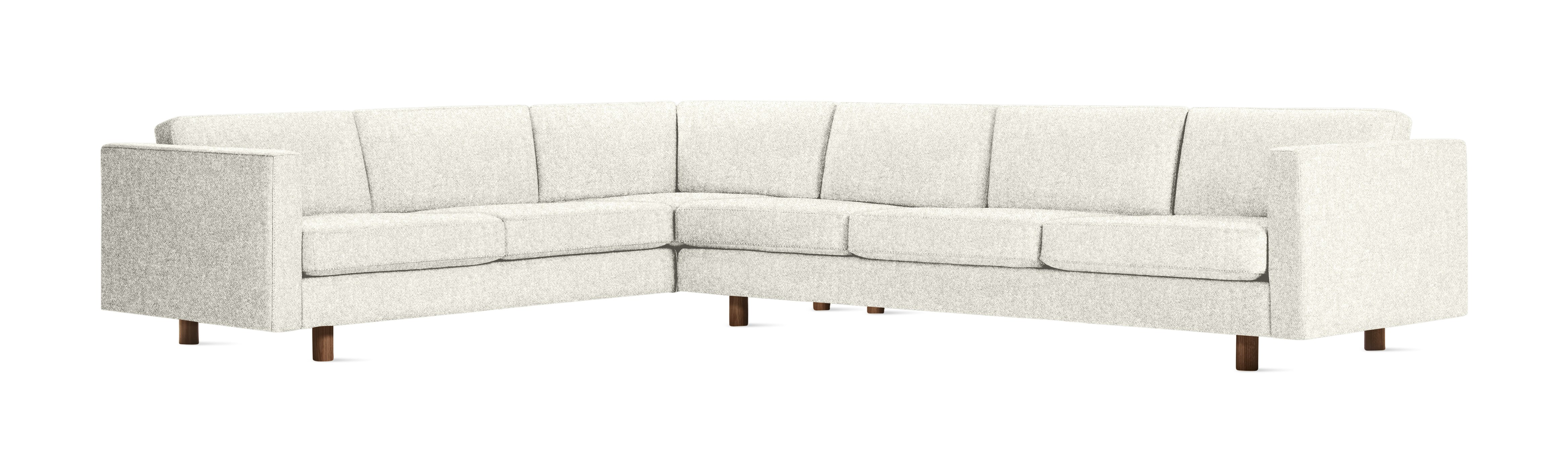 Lispenard Corner Sectional -  H, Left, Luce, Brioche, Walnut