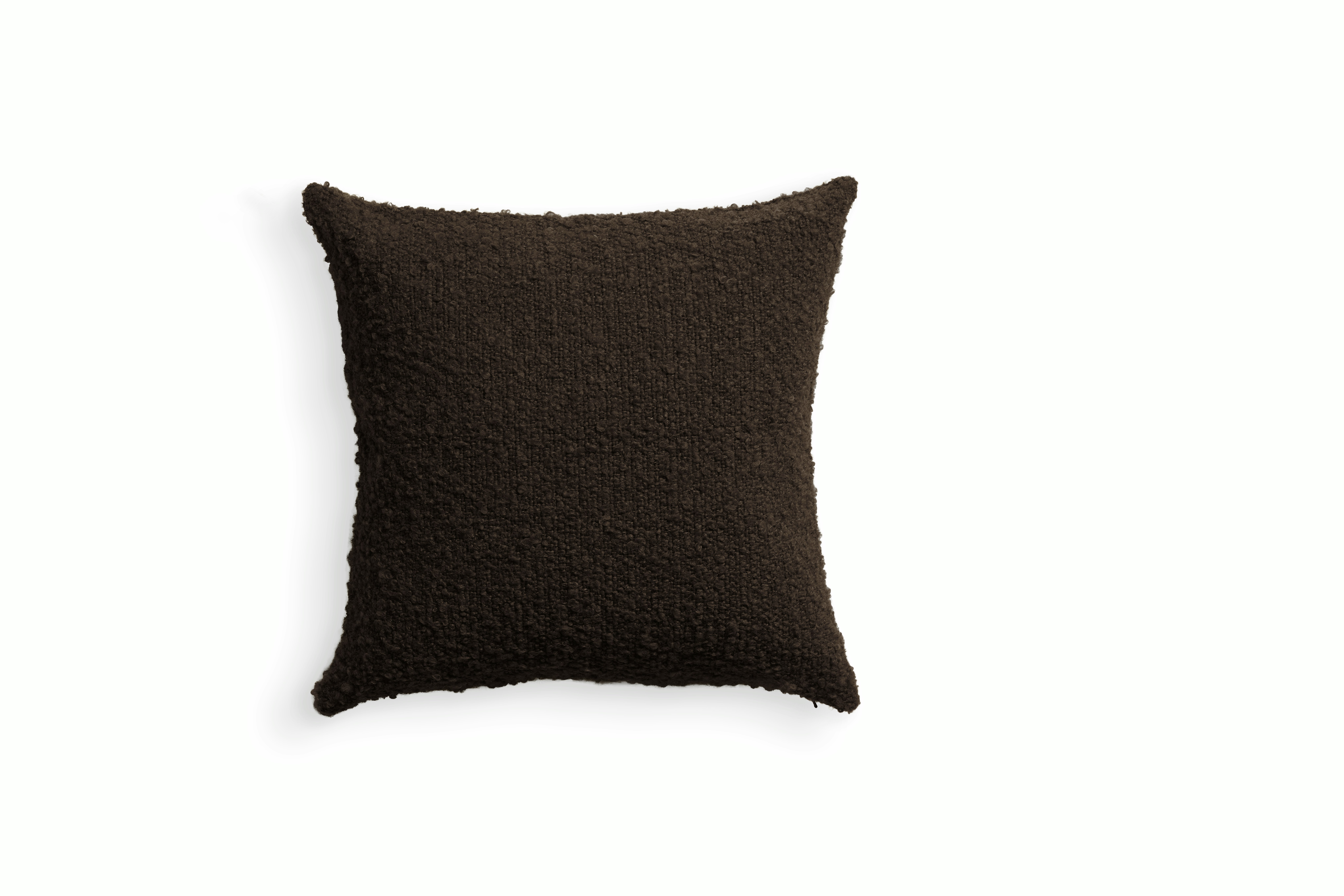 Italian Boucle Pillow,  brown,  18x18