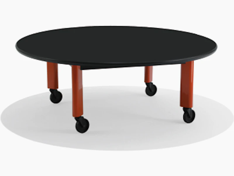 Knoll black Joseph Paul D'Urso Round Table