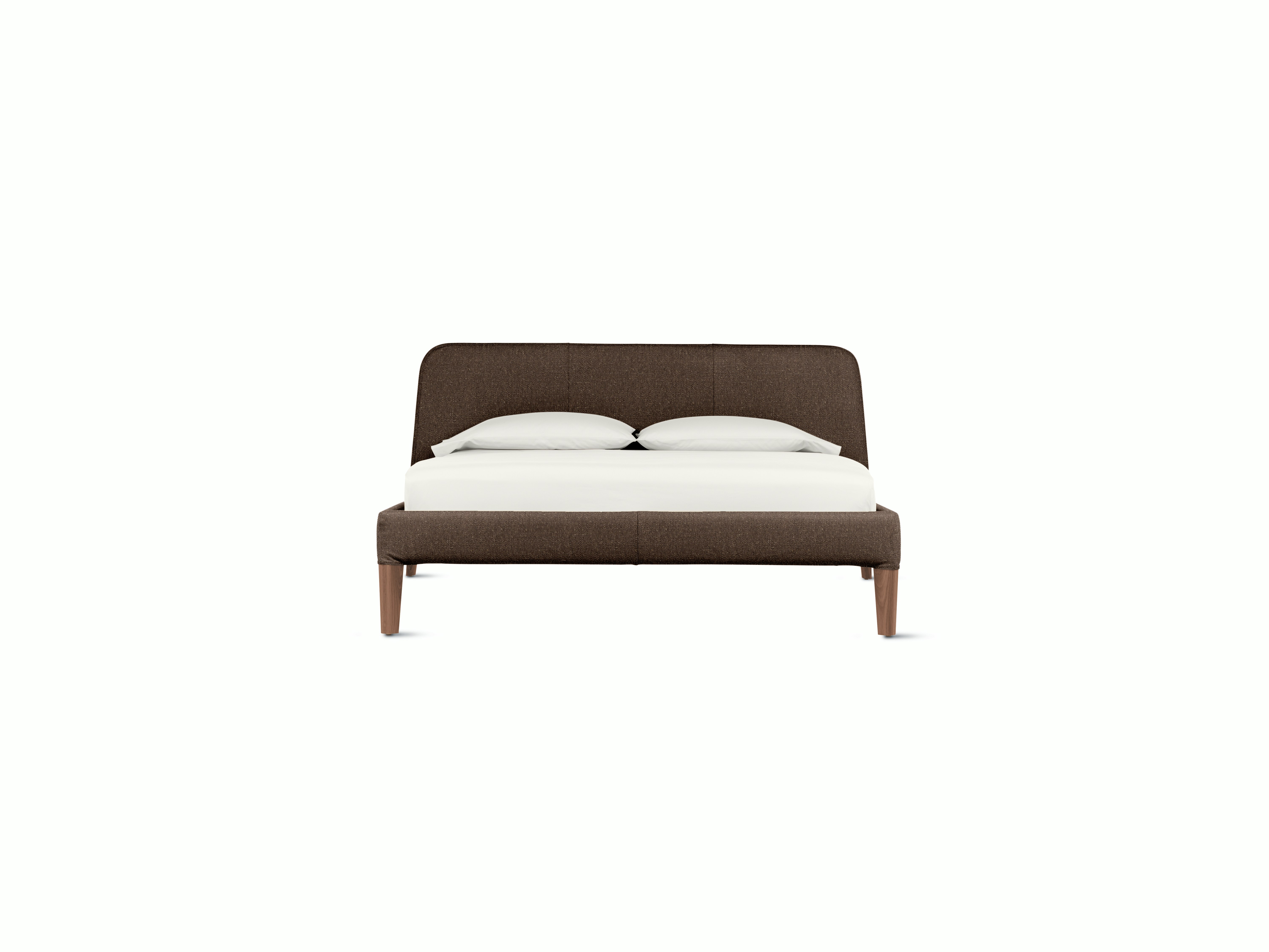 Parallel Bed - Standard, Queen, Album Linen, Espresso, Walnut