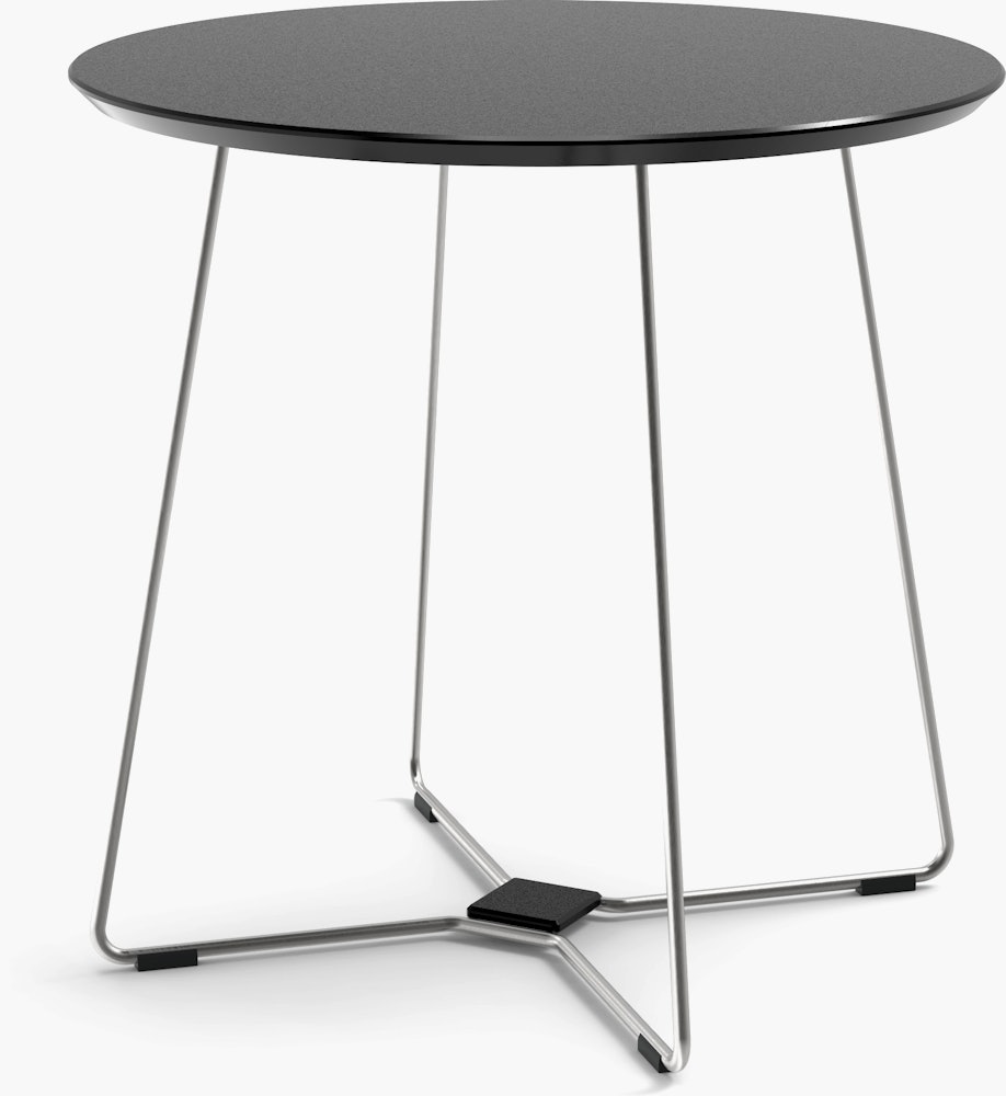 Keene Dining Table - Black, Stainless Steel