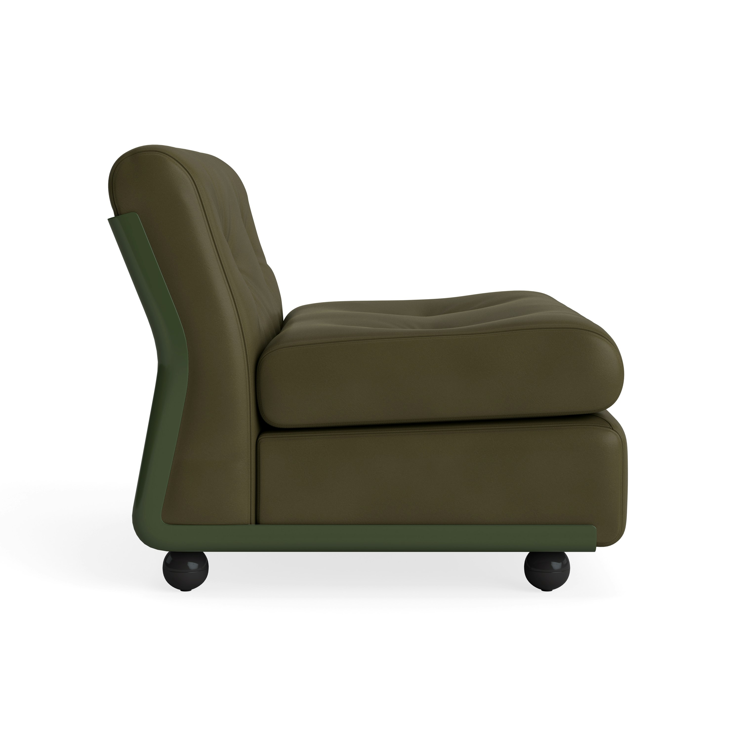 Amanta Chair - Sense Leather, Forest Green, Bottle Green