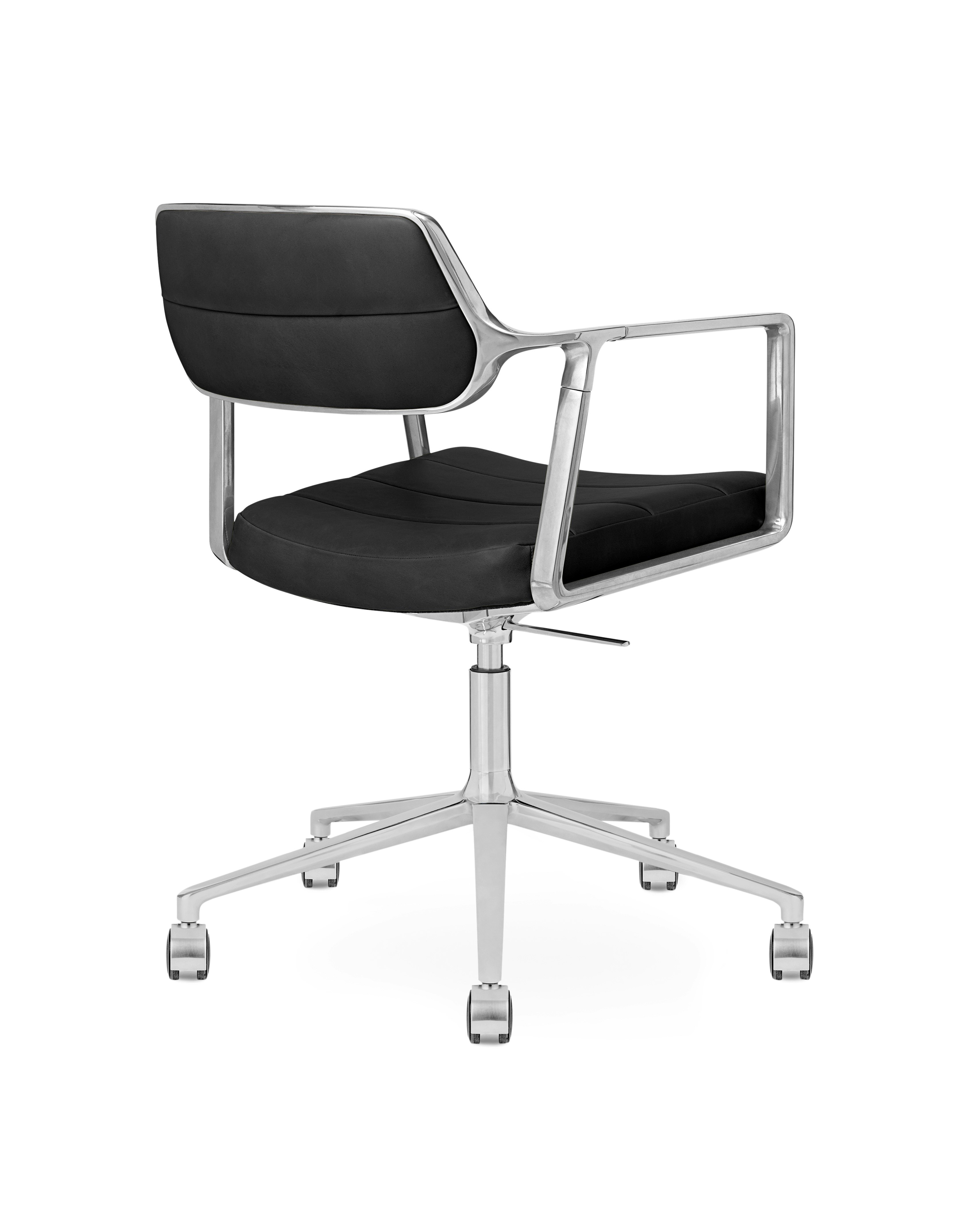 A Vipp453+ Swivel Chair Viewed from an angle.